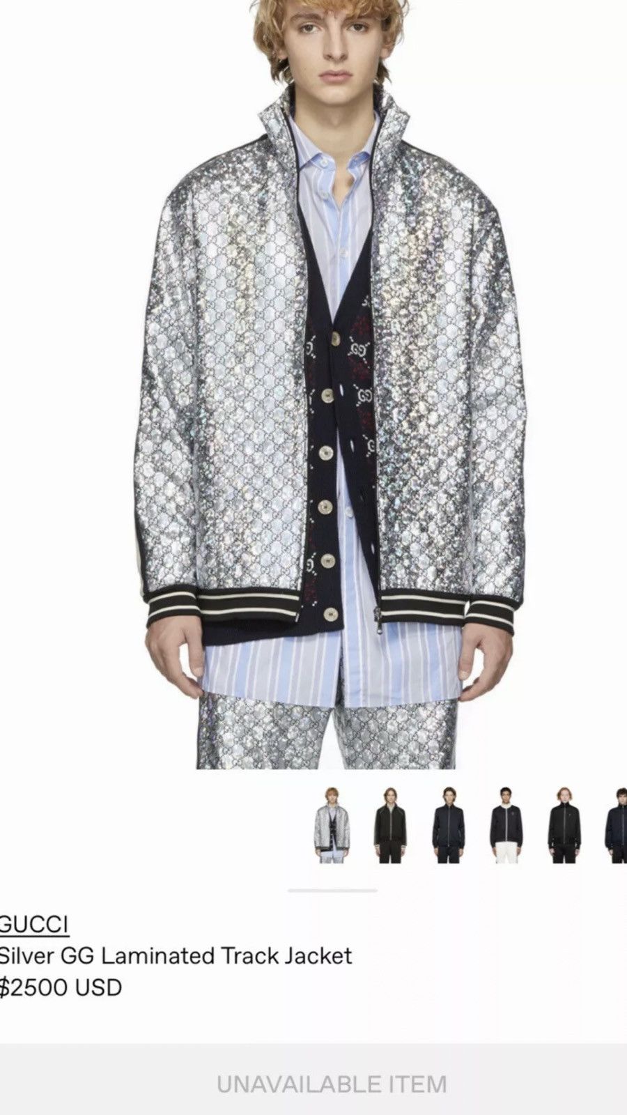 Gucci Gucci GG laminate jersey. M. $2500 Size US M / EU 48-50 / 2 - 1 Thumbnail