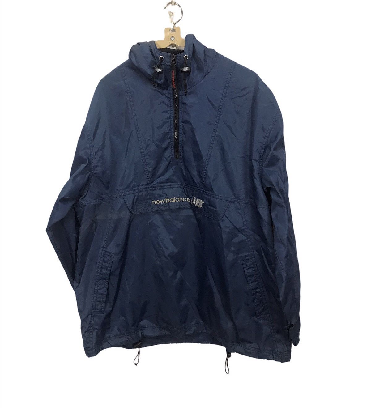 New Balance × Vintage New balance spellout half zipper windbreaker Size US L / EU 52-54 / 3 - 1 Thumbnail