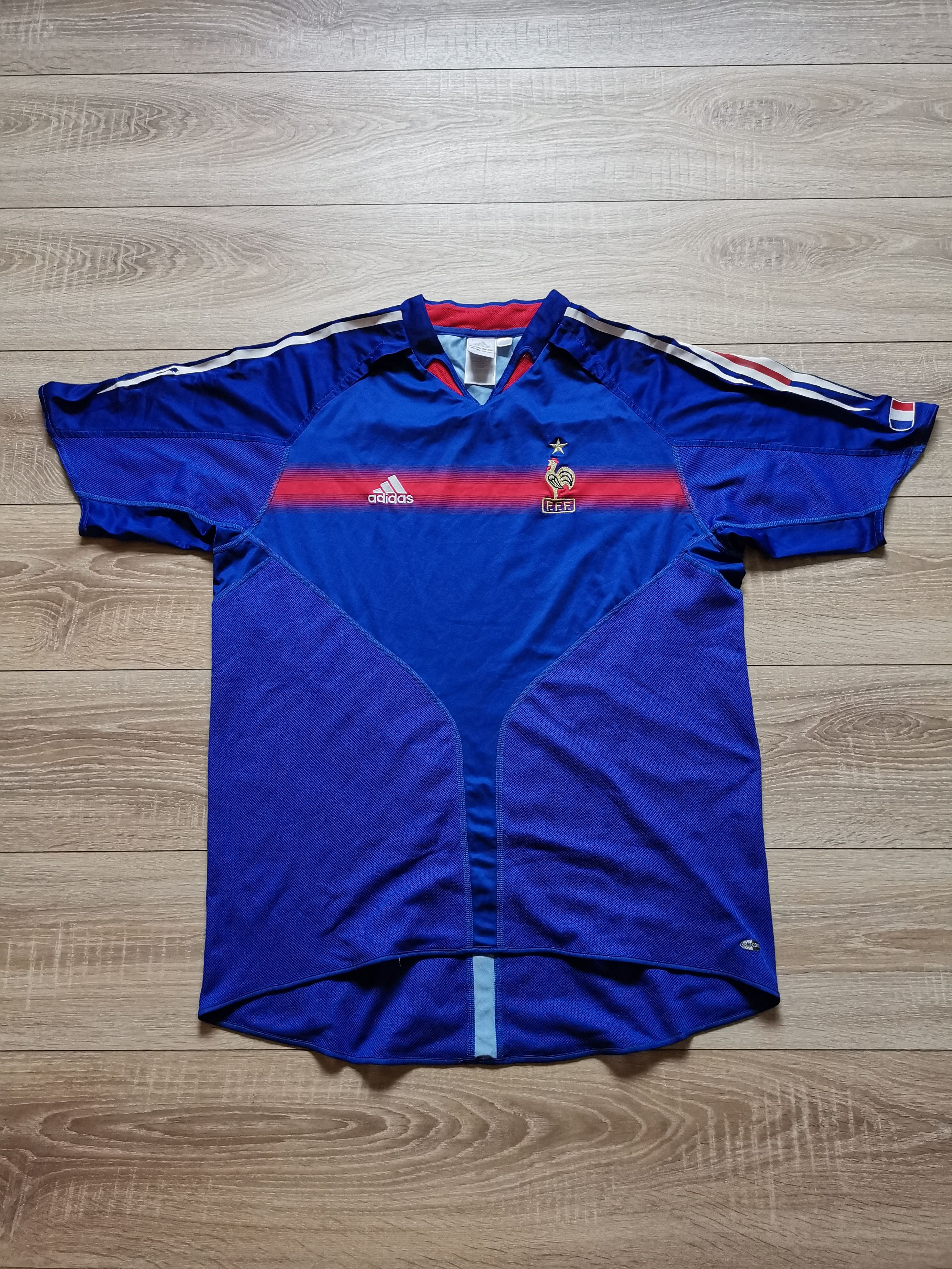 Adidas Adidas France 2004 2006 home soccer jersey football shirt Size US XL / EU 56 / 4 - 2 Thumbnail