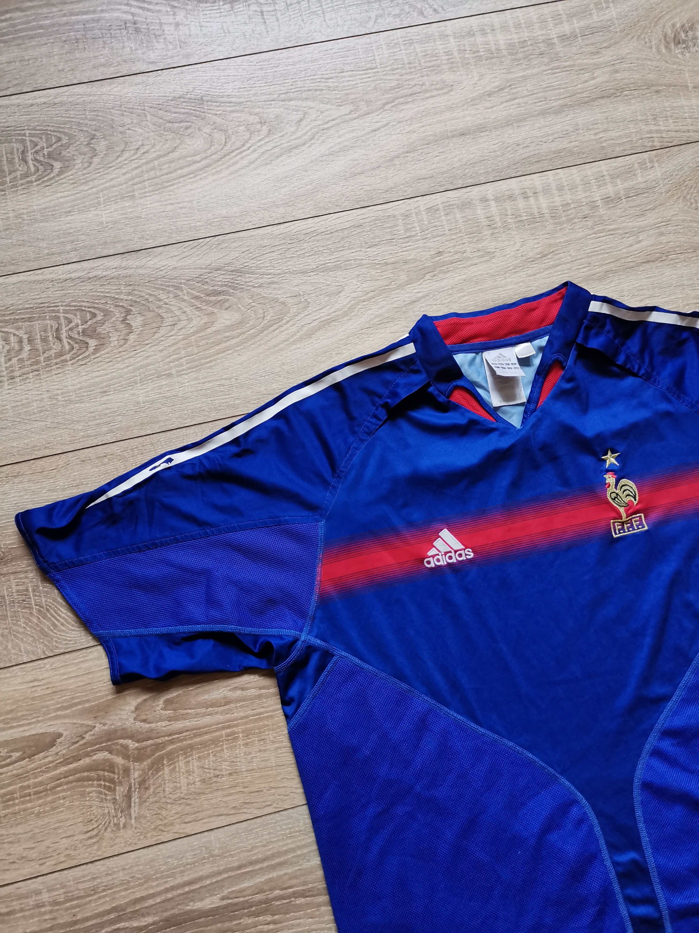 Adidas Adidas France 2004 2006 home soccer jersey football shirt Size US XL / EU 56 / 4 - 1 Thumbnail