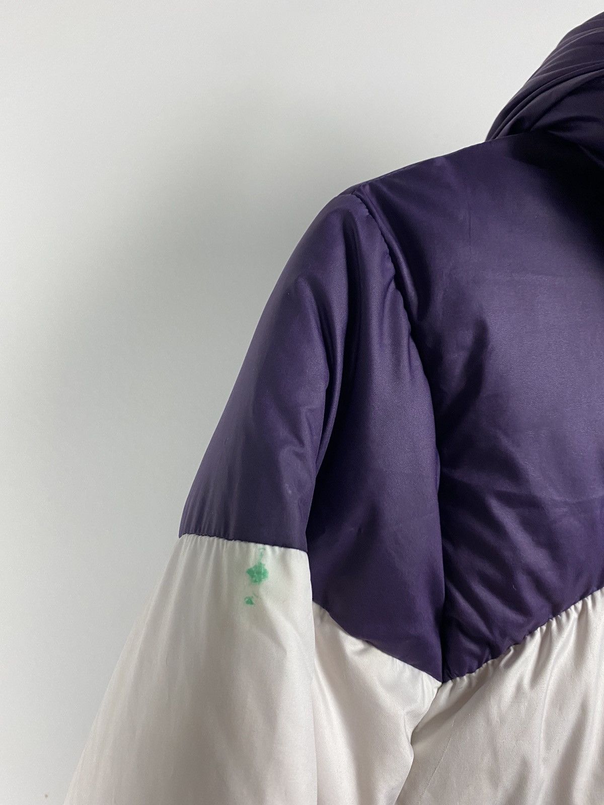 Nike × Vintage Nike vintage purple white black puffer jacket small swoosh Size US S / EU 44-46 / 1 - 3 Thumbnail