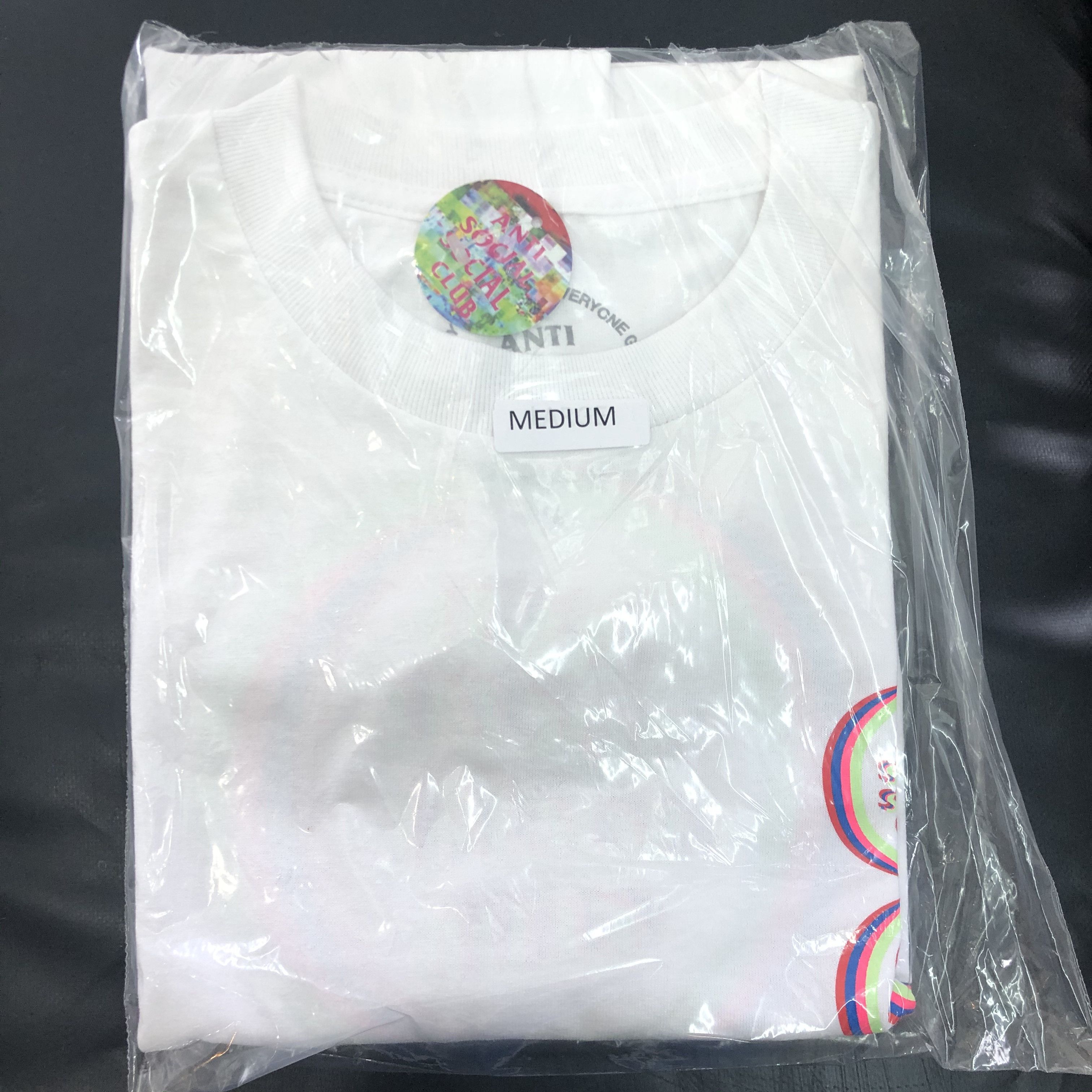 Anti Social Social Club DS ASSC logo 8 MoodBored White Tee in hand BAPE CPFM KITH Size US M / EU 48-50 / 2 - 2 Thumbnail