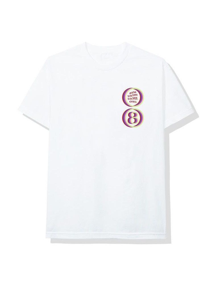 Anti Social Social Club DS ASSC logo 8 MoodBored White Tee in hand BAPE CPFM KITH Size US M / EU 48-50 / 2 - 3 Thumbnail