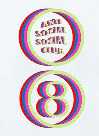 Anti Social Social Club DS ASSC logo 8 MoodBored White Tee in hand BAPE CPFM KITH Size US M / EU 48-50 / 2 - 4 Thumbnail