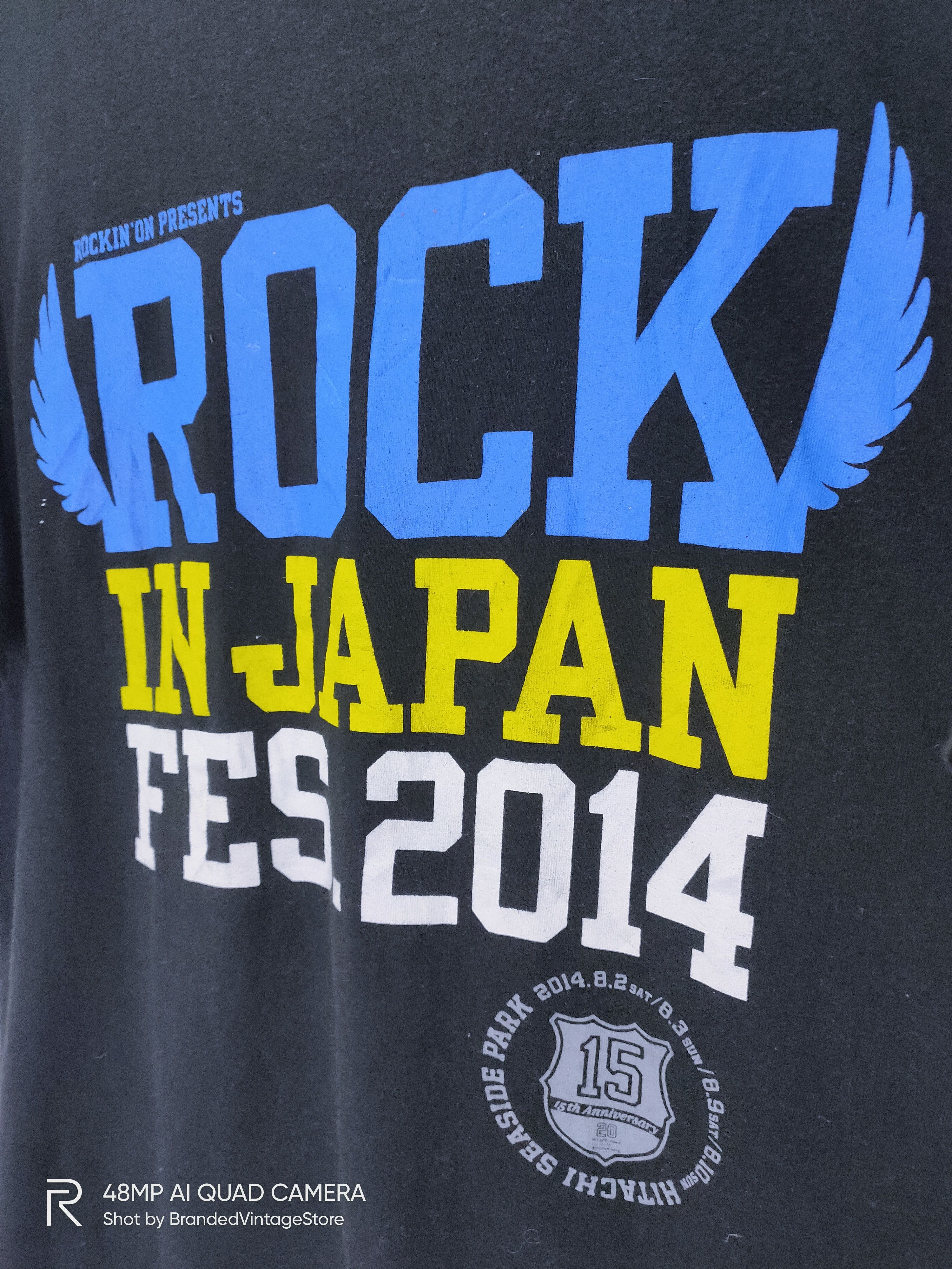 Band Tees × Japanese Brand ROCKIN' ON JAPAN TOUR ROCK BAND FESTIVAL 2014 Big Logo Tee Size US L / EU 52-54 / 3 - 6 Thumbnail