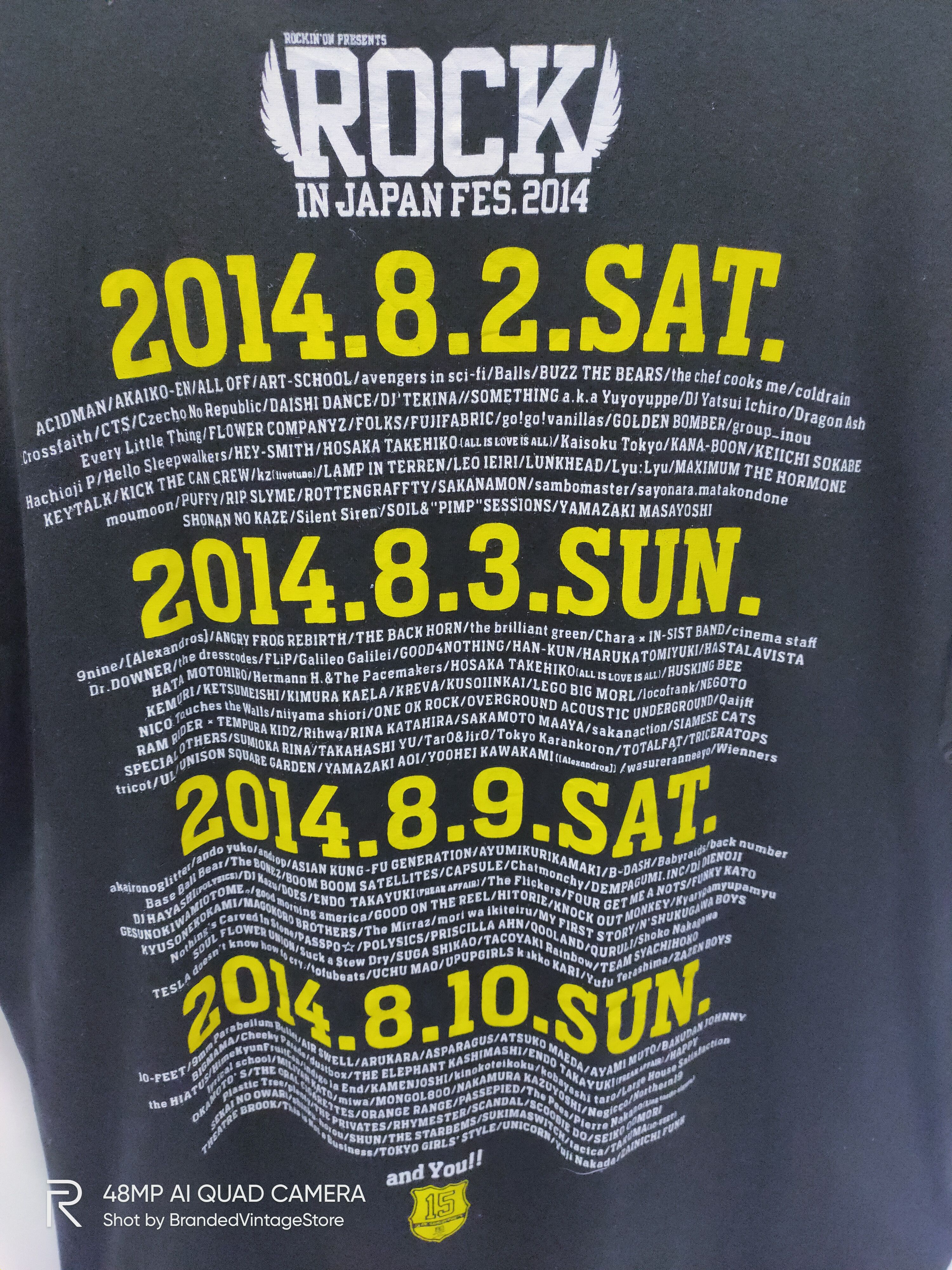 Band Tees × Japanese Brand ROCKIN' ON JAPAN TOUR ROCK BAND FESTIVAL 2014 Big Logo Tee Size US L / EU 52-54 / 3 - 4 Thumbnail