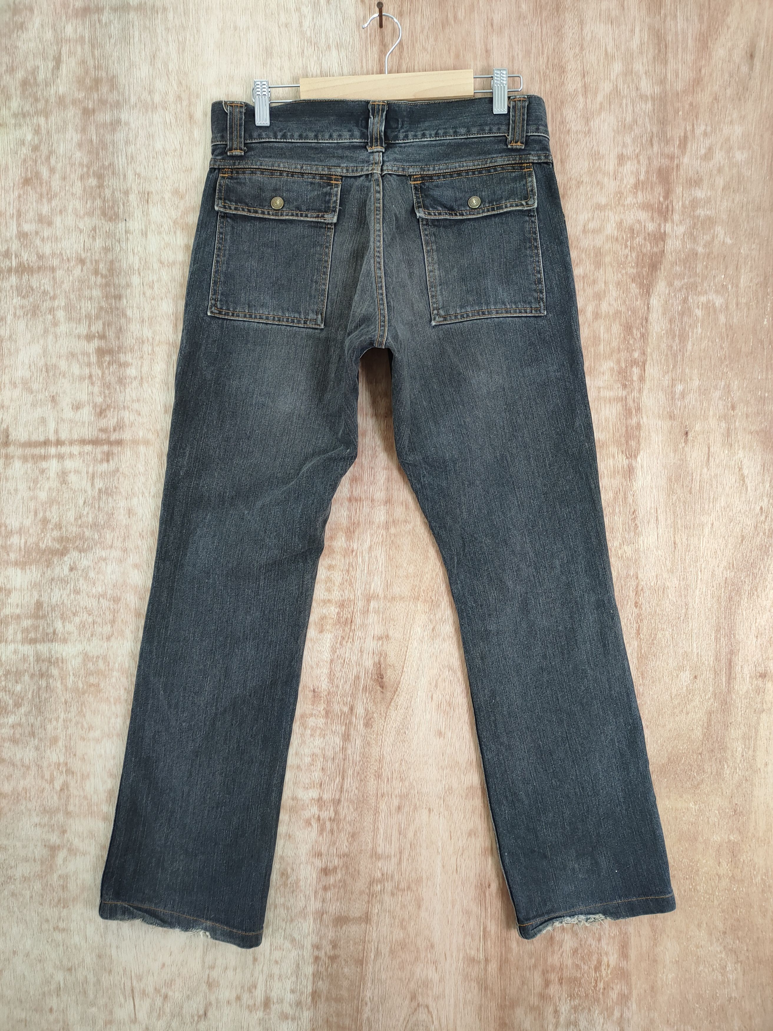 Johnbull VINTAGE JOHN BULL BUSH PANTS BLACK FADED DISTRESSED DENIM Size US 31 - 6 Thumbnail