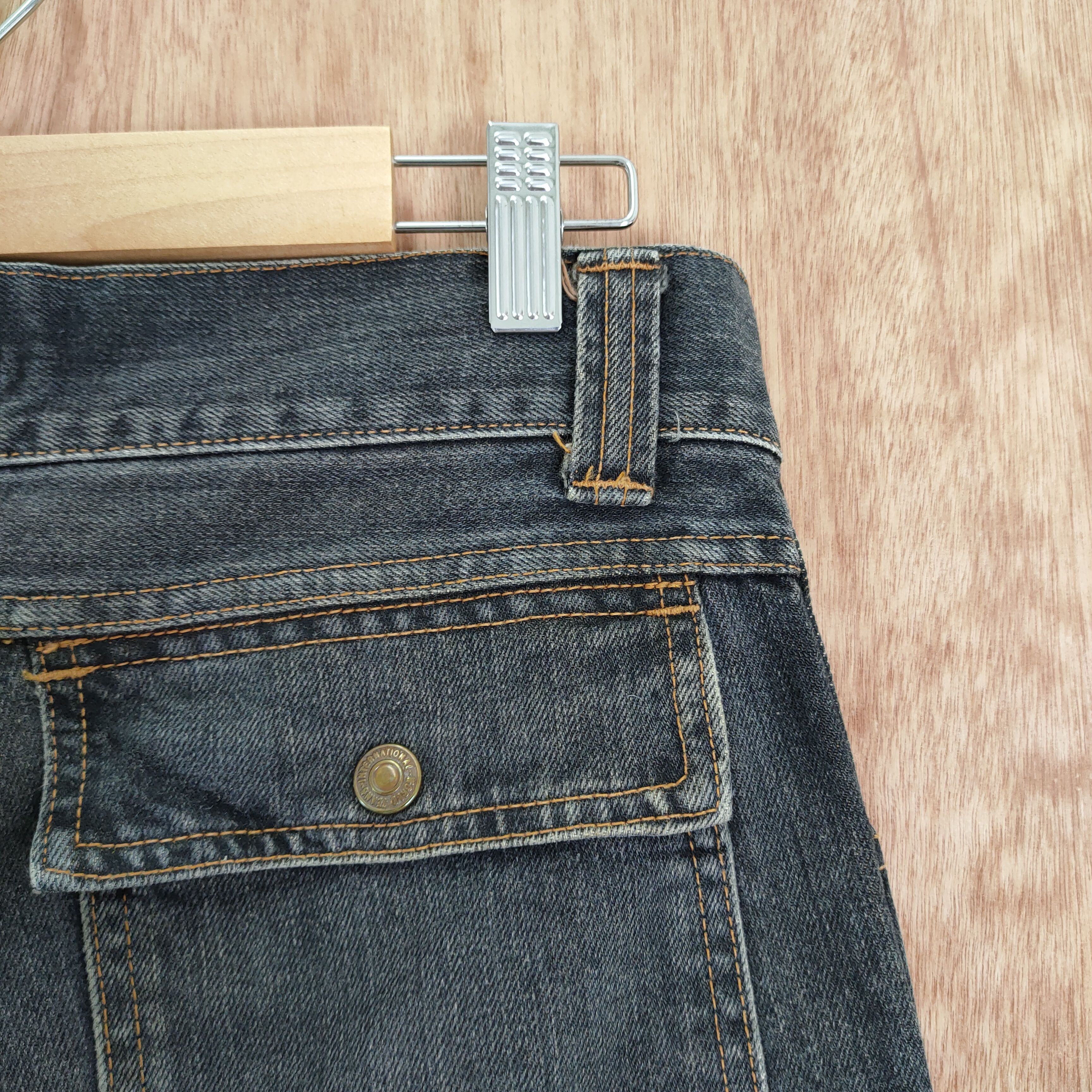 Johnbull VINTAGE JOHN BULL BUSH PANTS BLACK FADED DISTRESSED DENIM Size US 31 - 10 Thumbnail