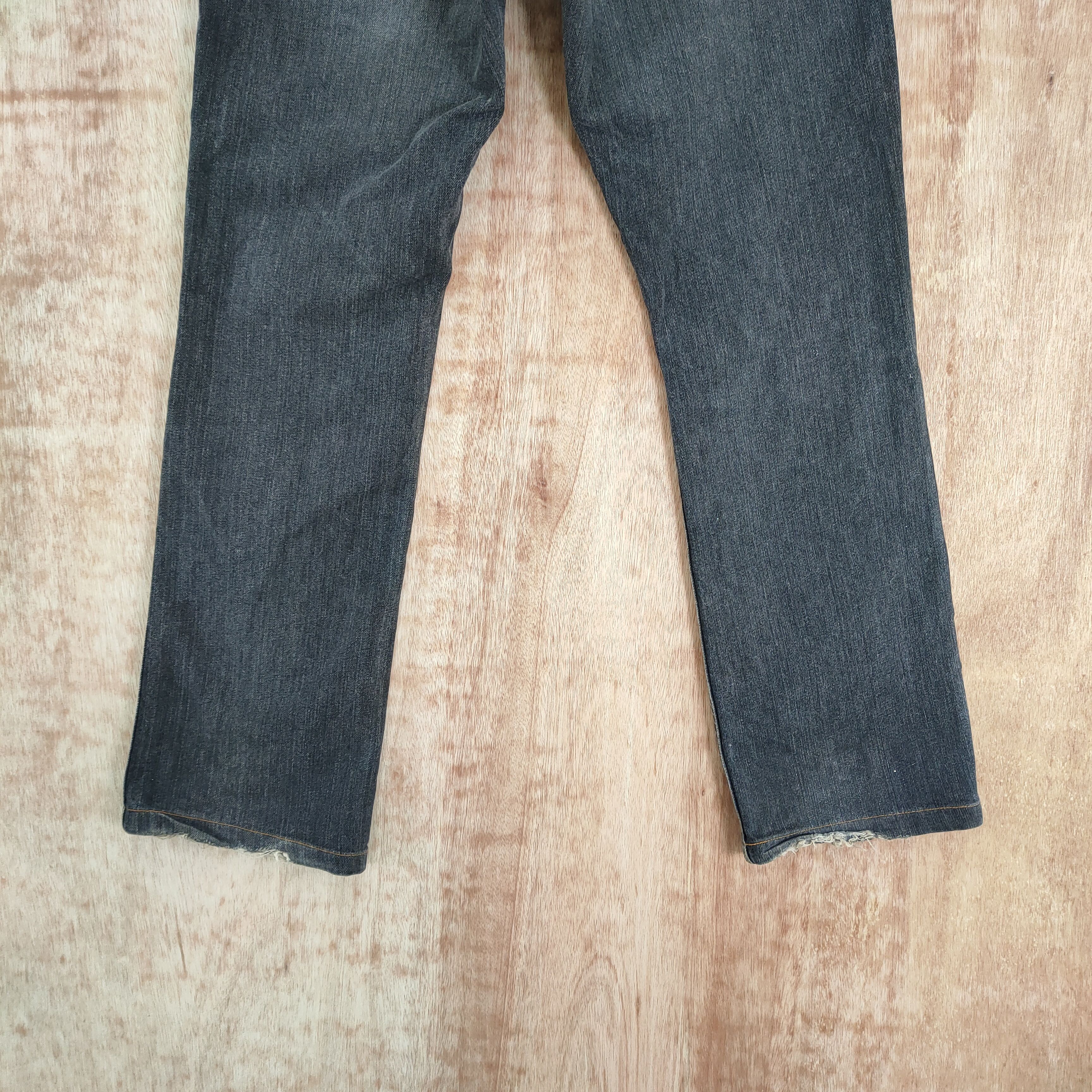 Johnbull VINTAGE JOHN BULL BUSH PANTS BLACK FADED DISTRESSED DENIM Size US 31 - 9 Thumbnail