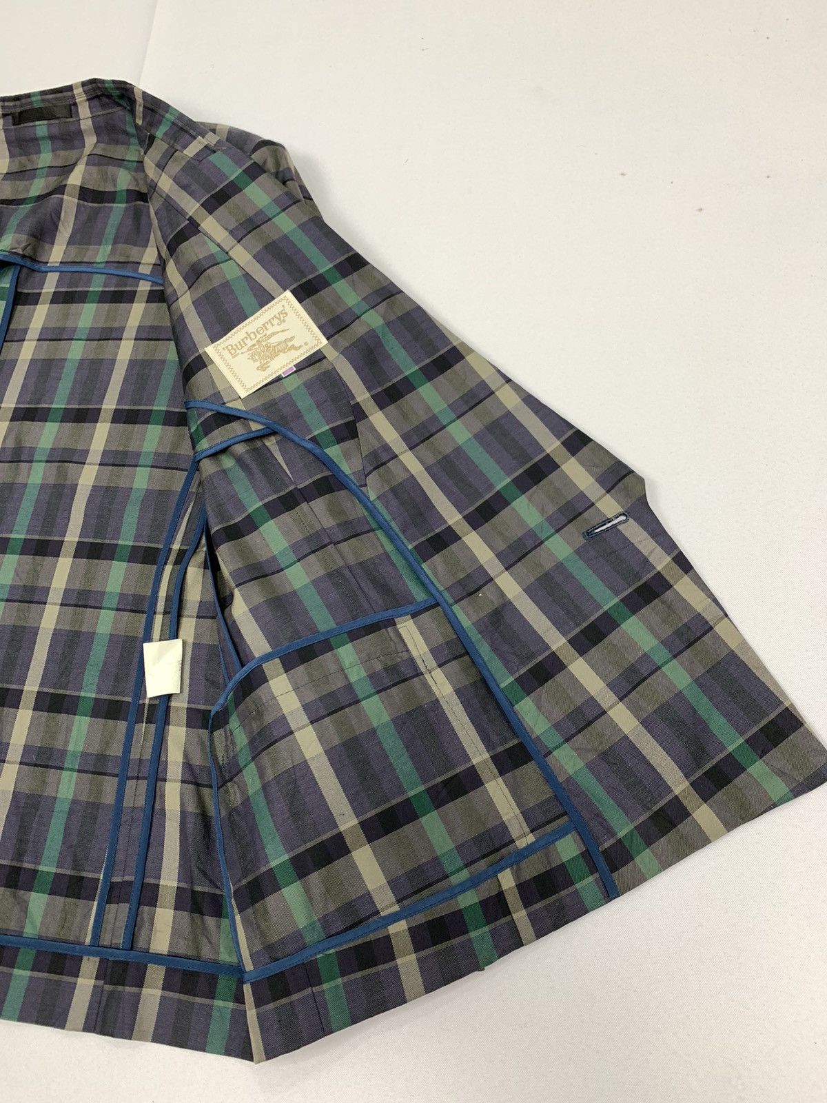 Burberry × Japanese Brand × Other BURBERRY NOVA PLAID CHECKERED ART CASUAL SUIT BLAZER JACKET Size 40R - 13 Thumbnail