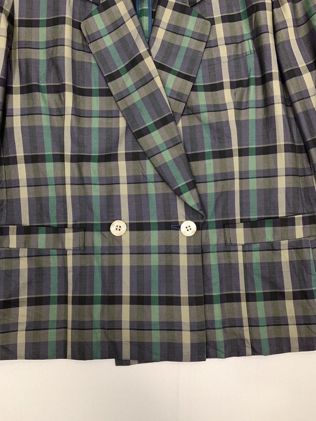 Burberry × Japanese Brand × Other BURBERRY NOVA PLAID CHECKERED ART CASUAL SUIT BLAZER JACKET Size 40R - 4 Thumbnail