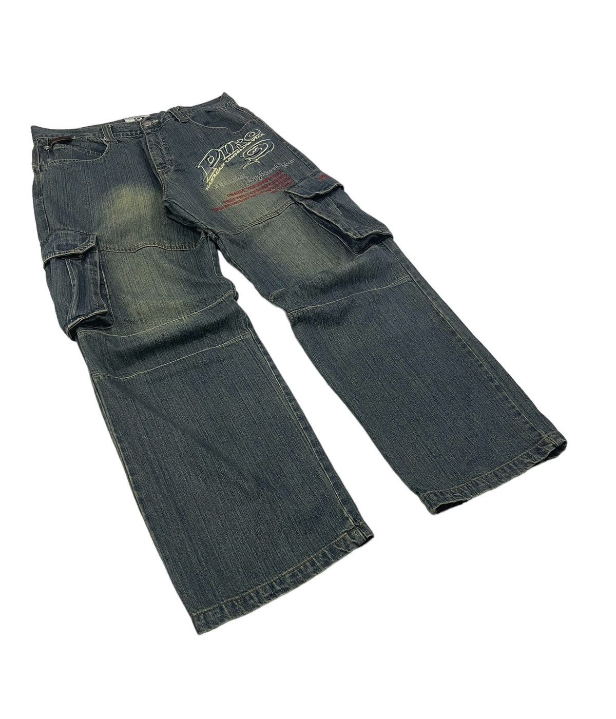 Japanese Brand Vintage Piko Japan Cargo Jeans Size US 34 / EU 50 - 3 Thumbnail