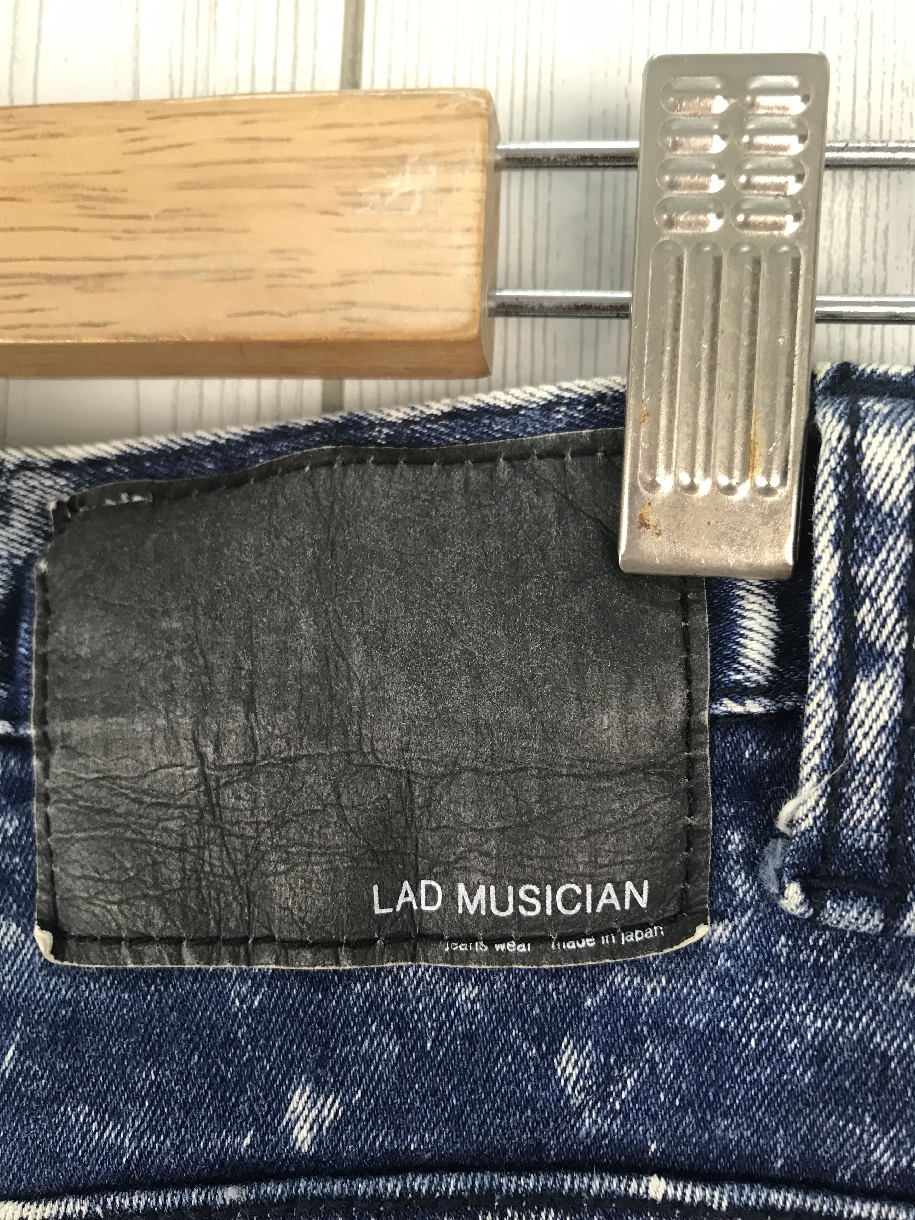Lad Musician LAD MUSICIAN Acid/Bleach Ripped Skinny Denim Jeans Size US 32 / EU 48 - 11 Thumbnail