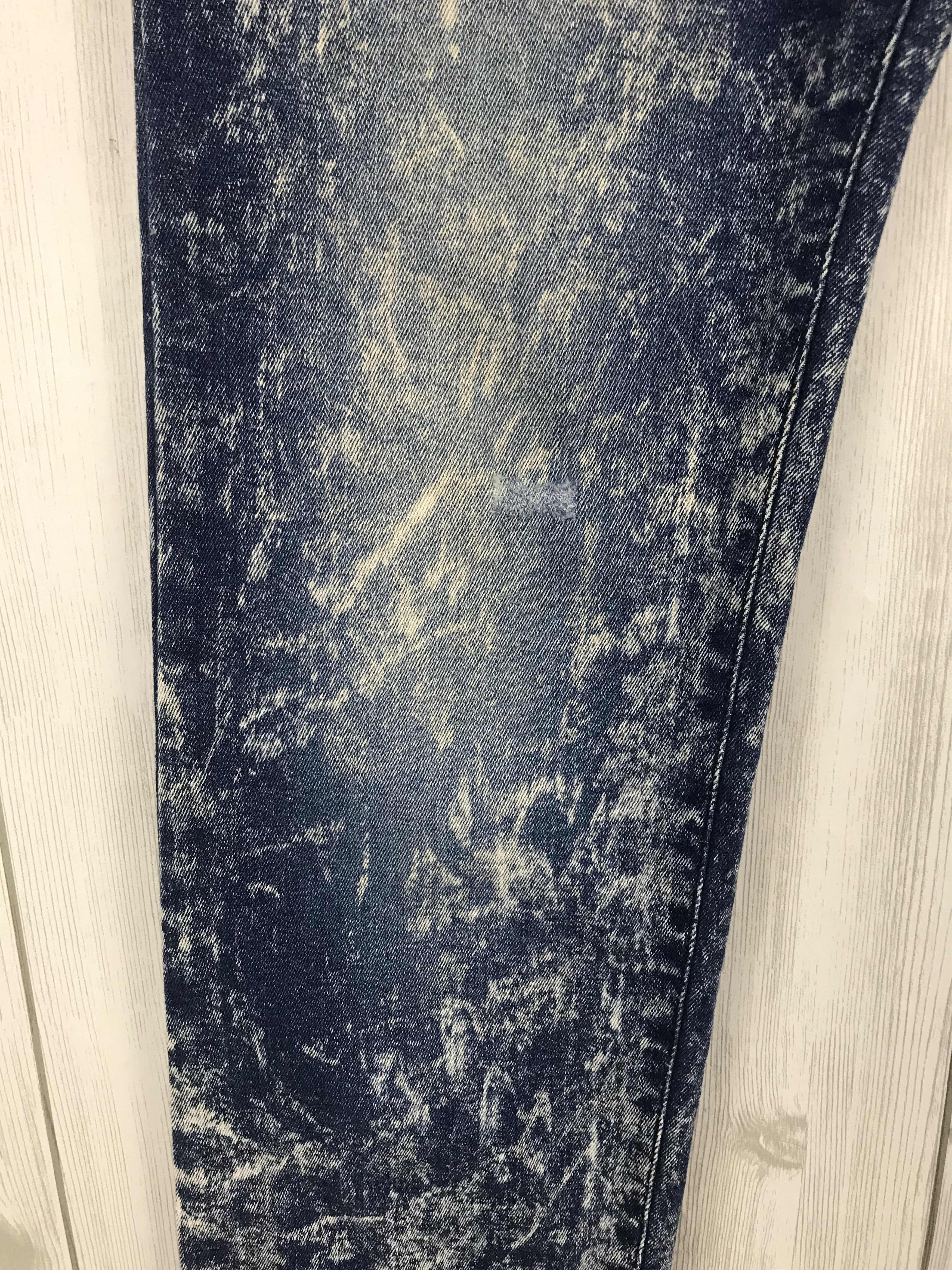 Lad Musician LAD MUSICIAN Acid/Bleach Ripped Skinny Denim Jeans Size US 32 / EU 48 - 5 Thumbnail