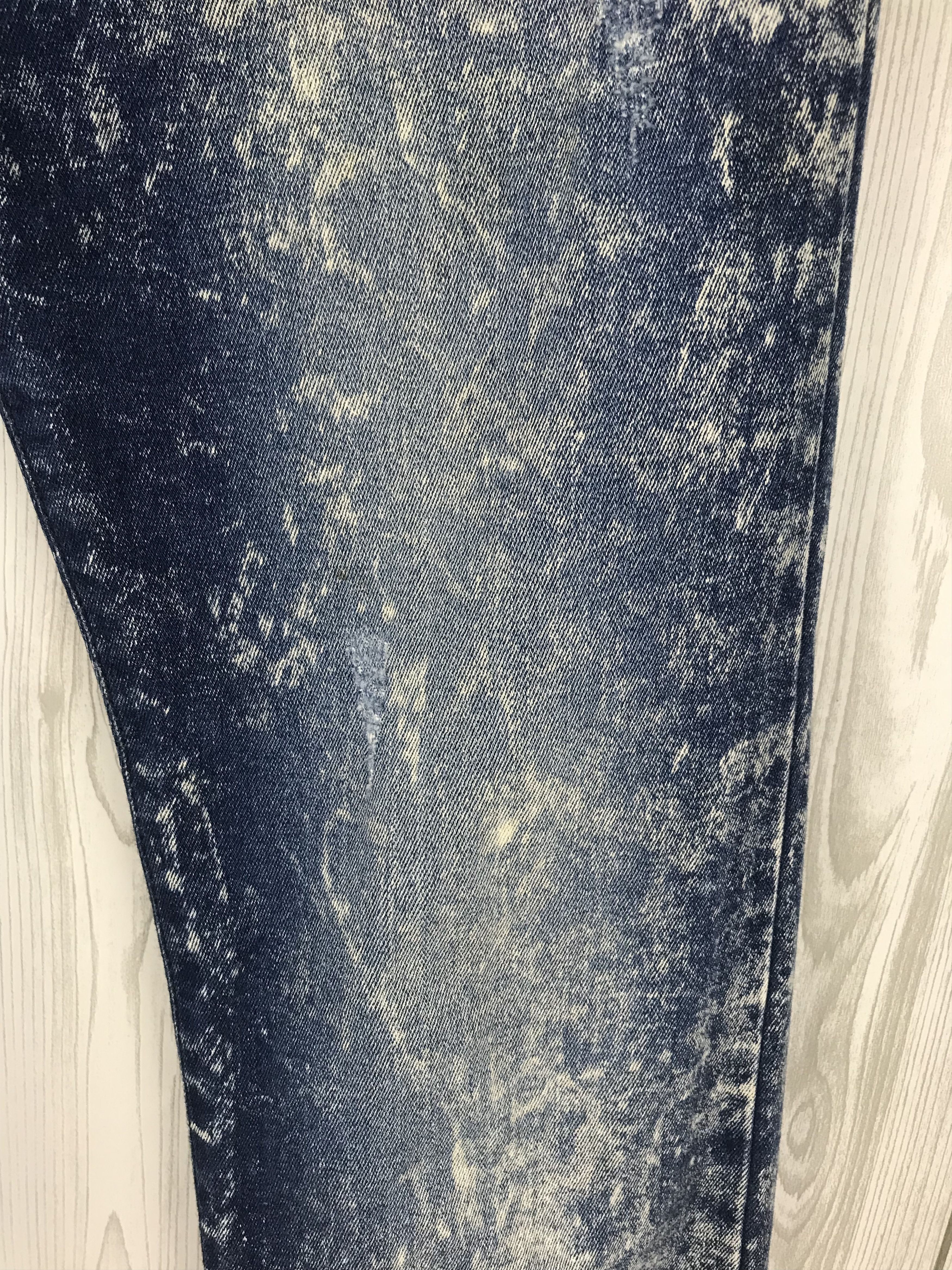 Lad Musician LAD MUSICIAN Acid/Bleach Ripped Skinny Denim Jeans Size US 32 / EU 48 - 6 Thumbnail