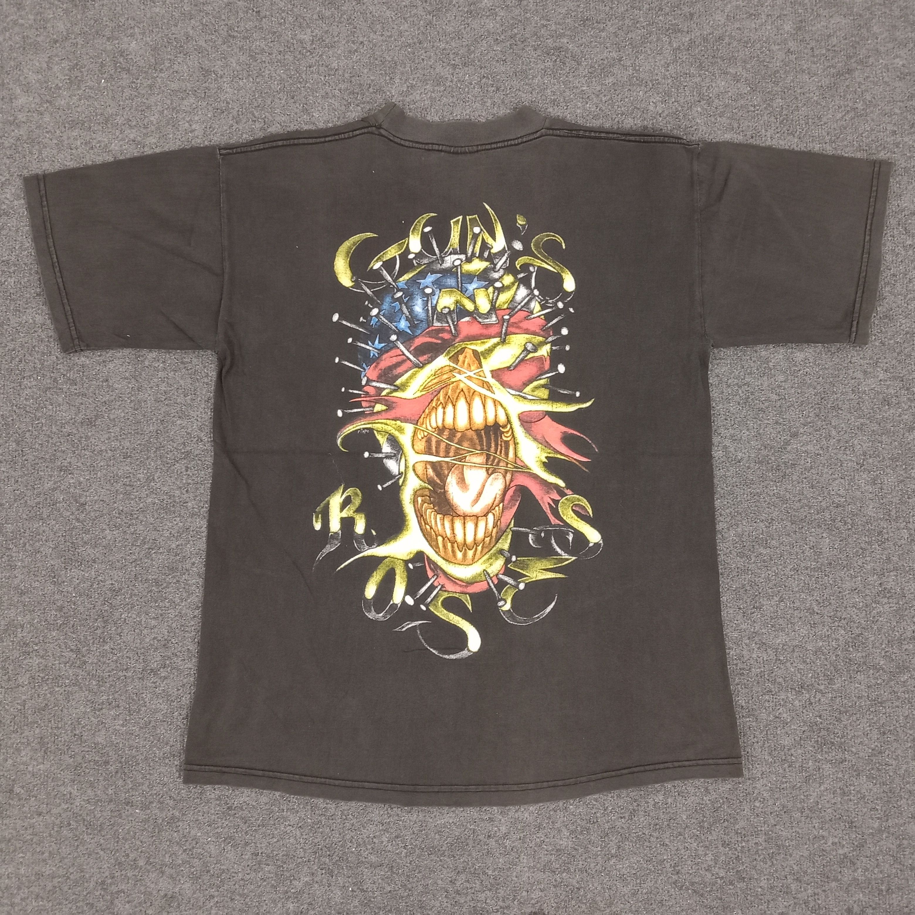 Band Tees × Guns N' Roses × Vintage Vintage 90's Guns N Roses American Rock Band Tshirt Size US M / EU 48-50 / 2 - 3 Thumbnail