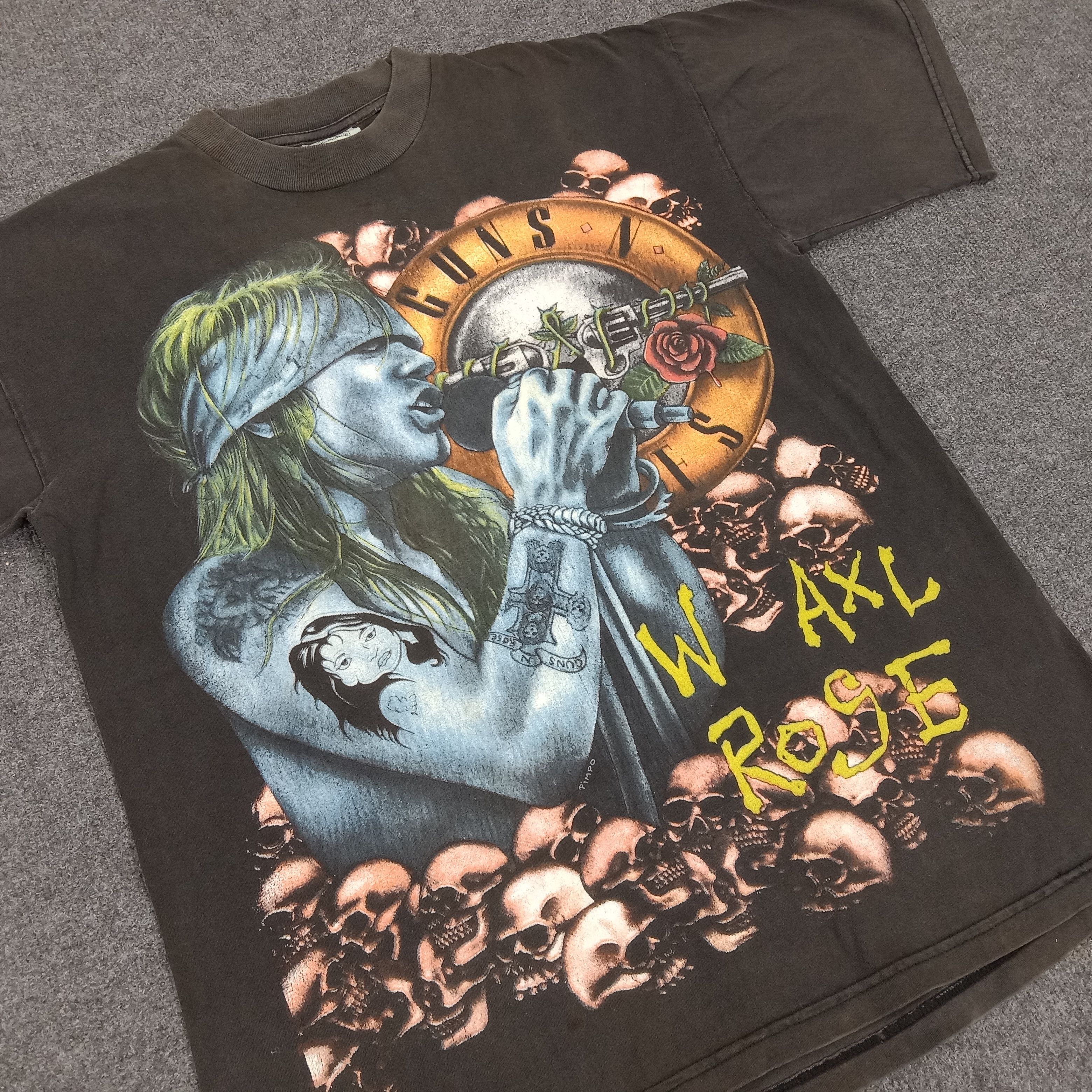 Band Tees × Guns N' Roses × Vintage Vintage 90's Guns N Roses American Rock Band Tshirt Size US M / EU 48-50 / 2 - 2 Thumbnail