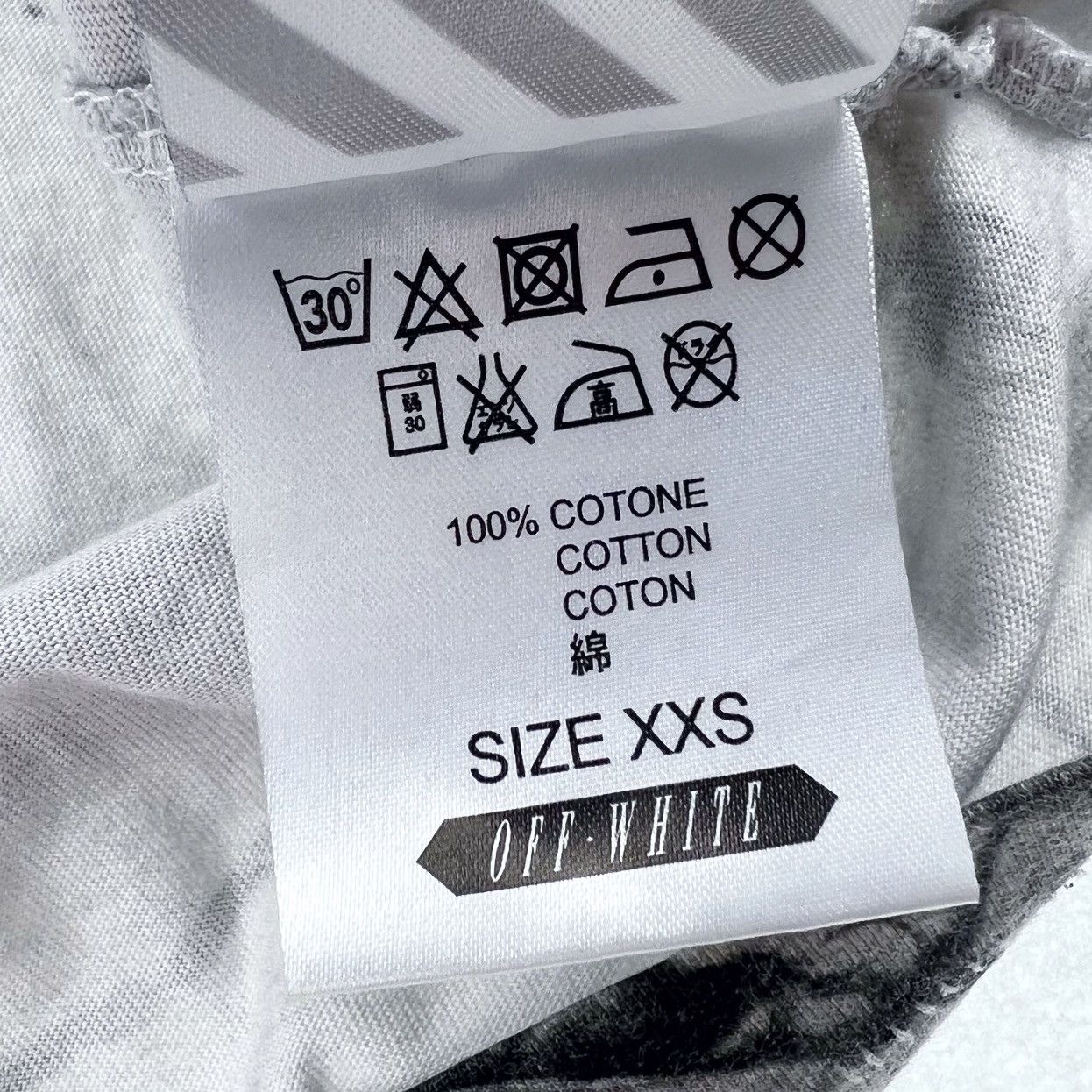 Off-White Off-White Caravaggio Marble T Shirt Size US XXS / EU 40 - 5 Thumbnail