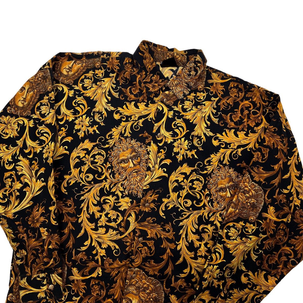 Versace baroque-print top - Black