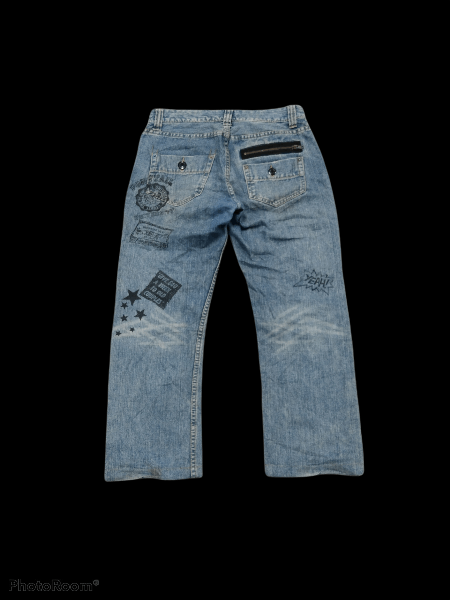 Japanese Brand × Seditionaries DISTRESSED SEDITIONARIES ART PRINTED PACTHWORK DENIM PANTS Size US 32 / EU 48 - 2 Thumbnail