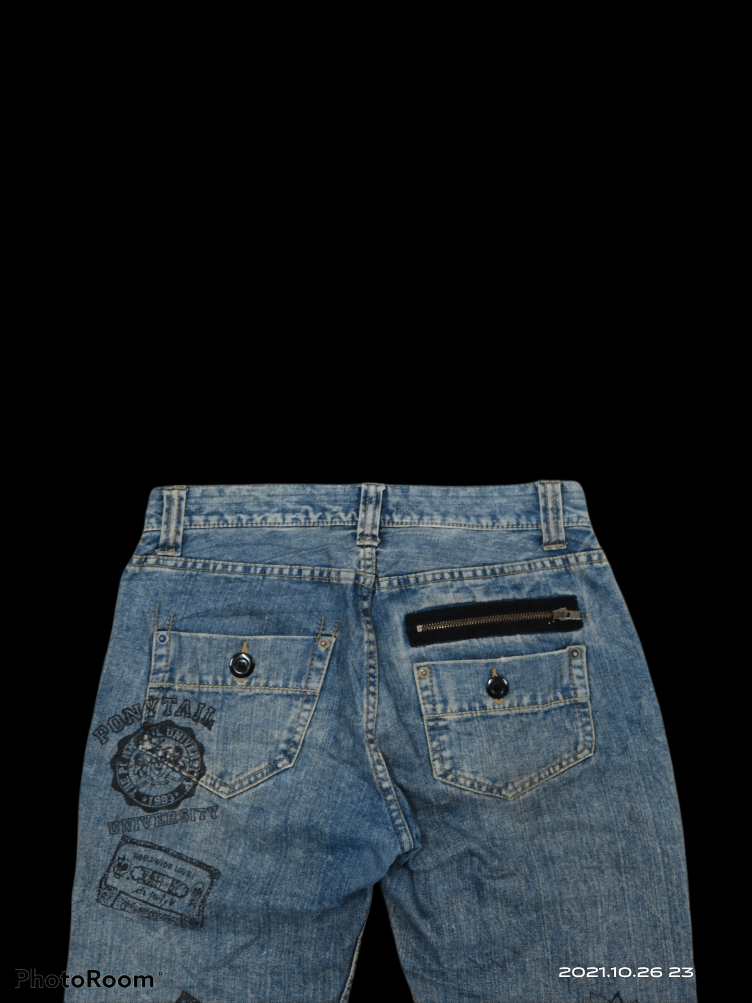 Japanese Brand × Seditionaries DISTRESSED SEDITIONARIES ART PRINTED PACTHWORK DENIM PANTS Size US 32 / EU 48 - 4 Thumbnail