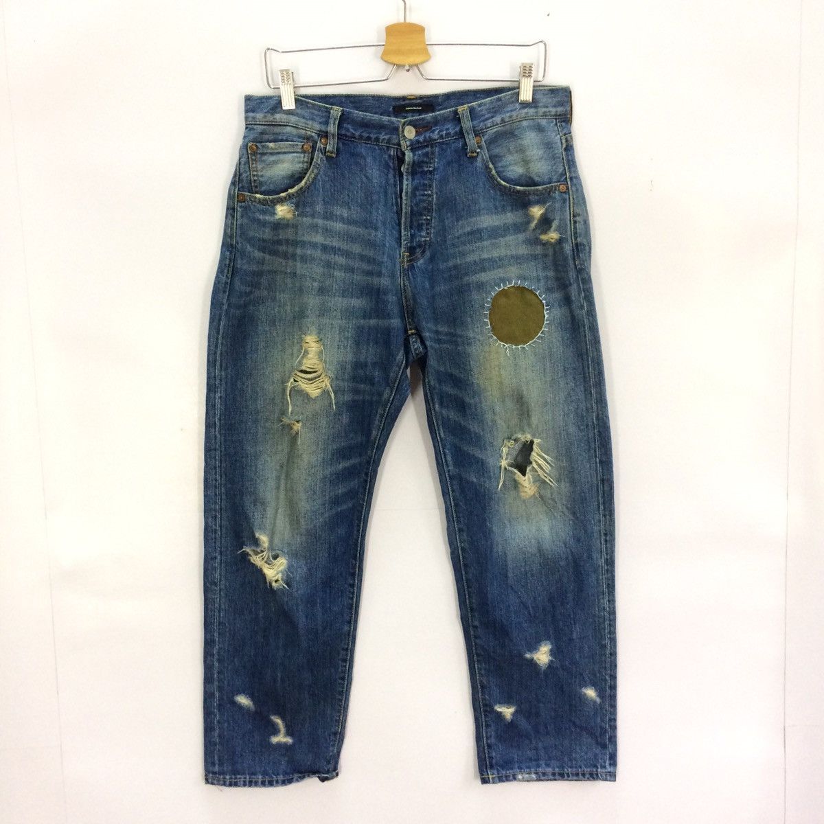 Journal Standard distressed design patchwork jeans pant