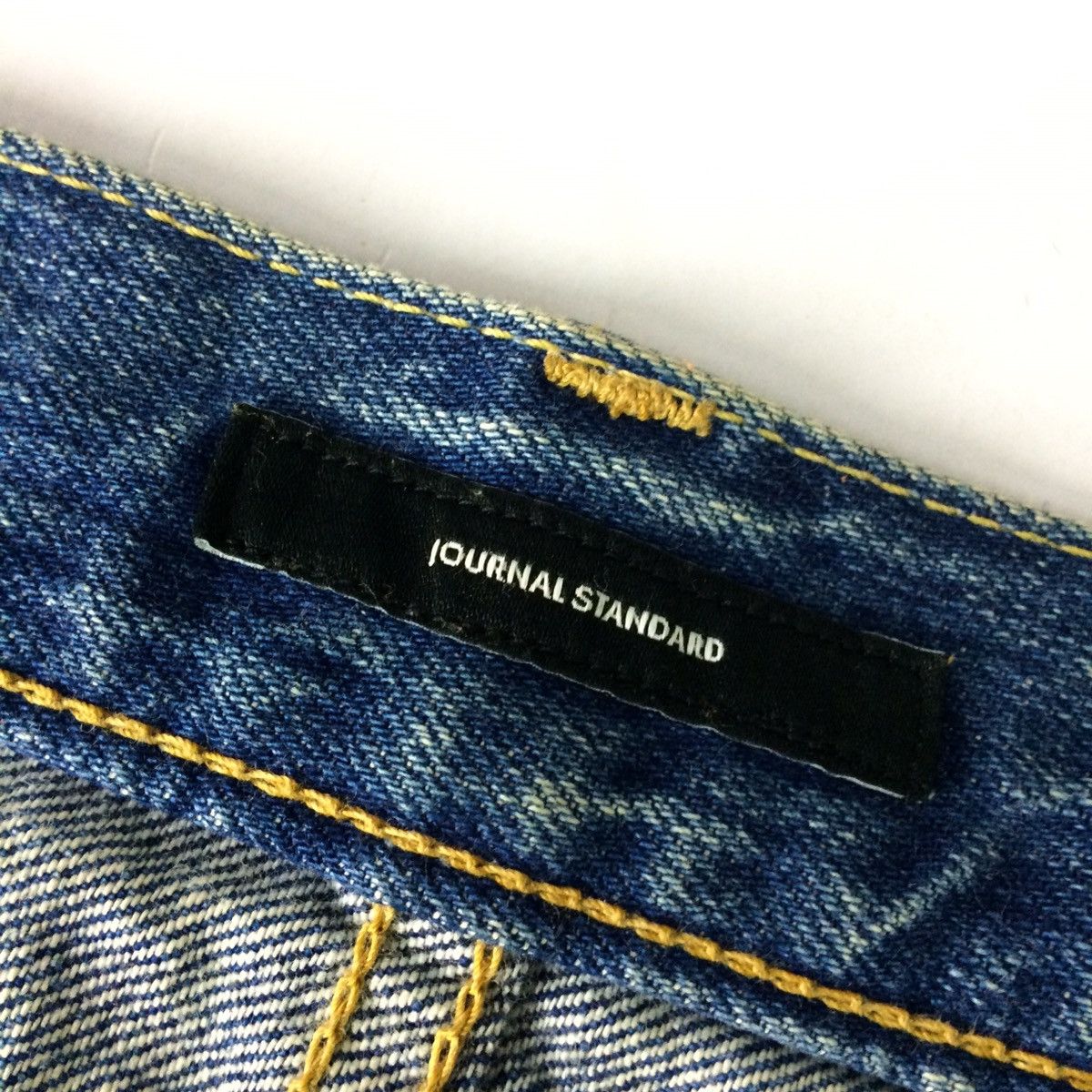 Japanese Brand × Journal Standard Journal Standard distressed design patchwork jeans pant Size US 30 / EU 46 - 12 Thumbnail