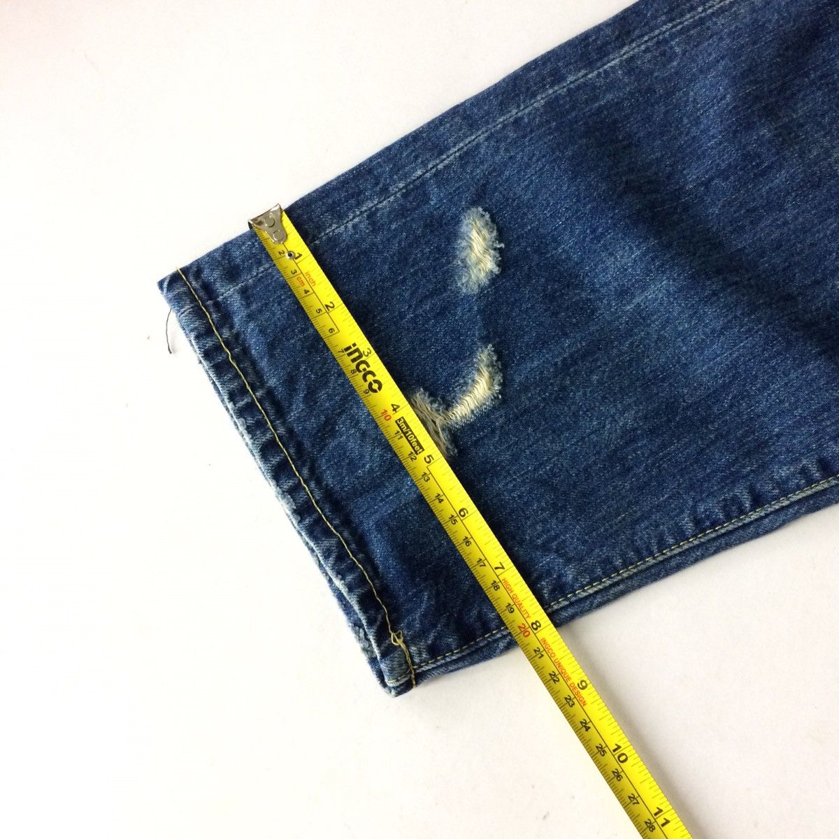 Japanese Brand × Journal Standard Journal Standard distressed design patchwork jeans pant Size US 30 / EU 46 - 17 Thumbnail
