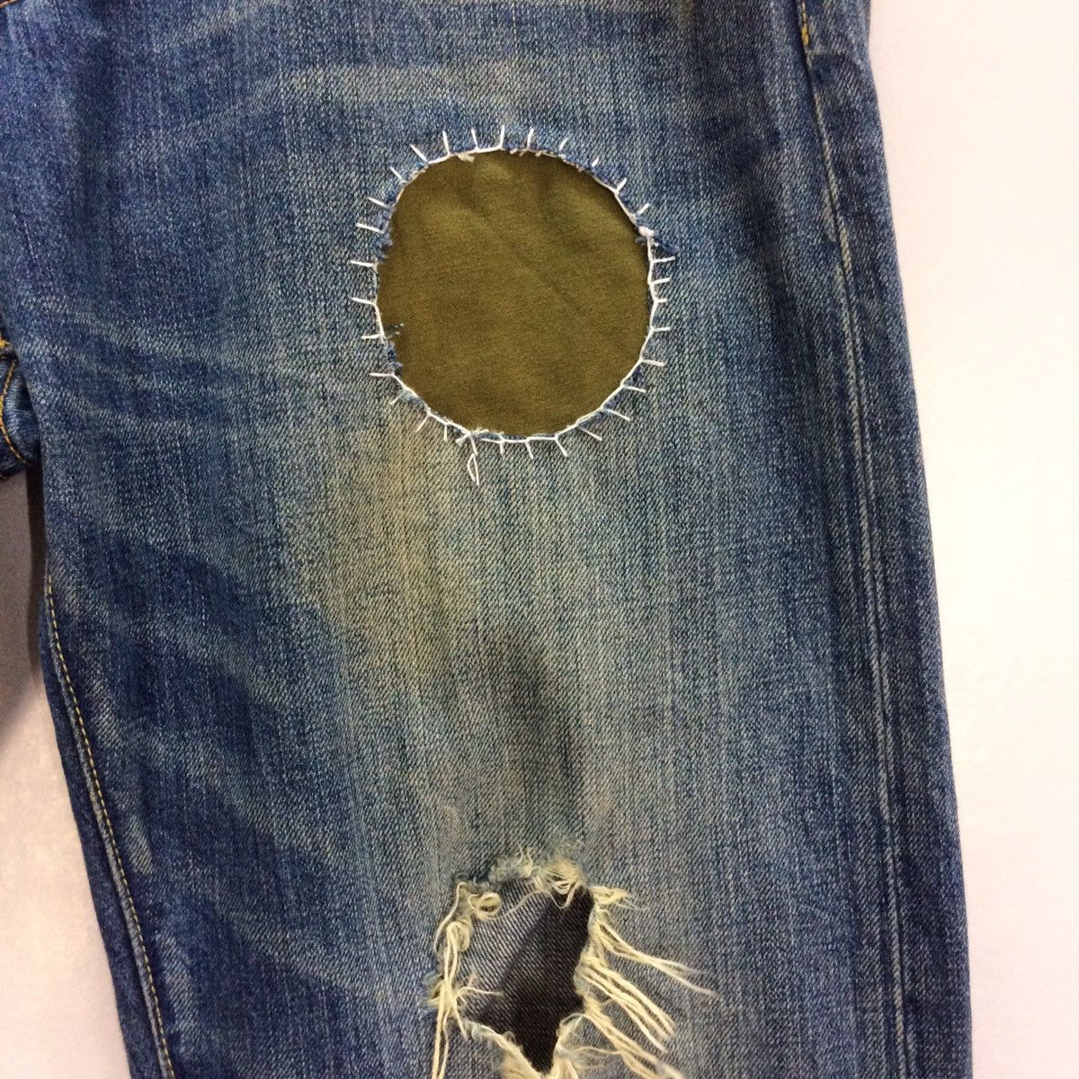 Japanese Brand × Journal Standard Journal Standard distressed design patchwork jeans pant Size US 30 / EU 46 - 5 Thumbnail