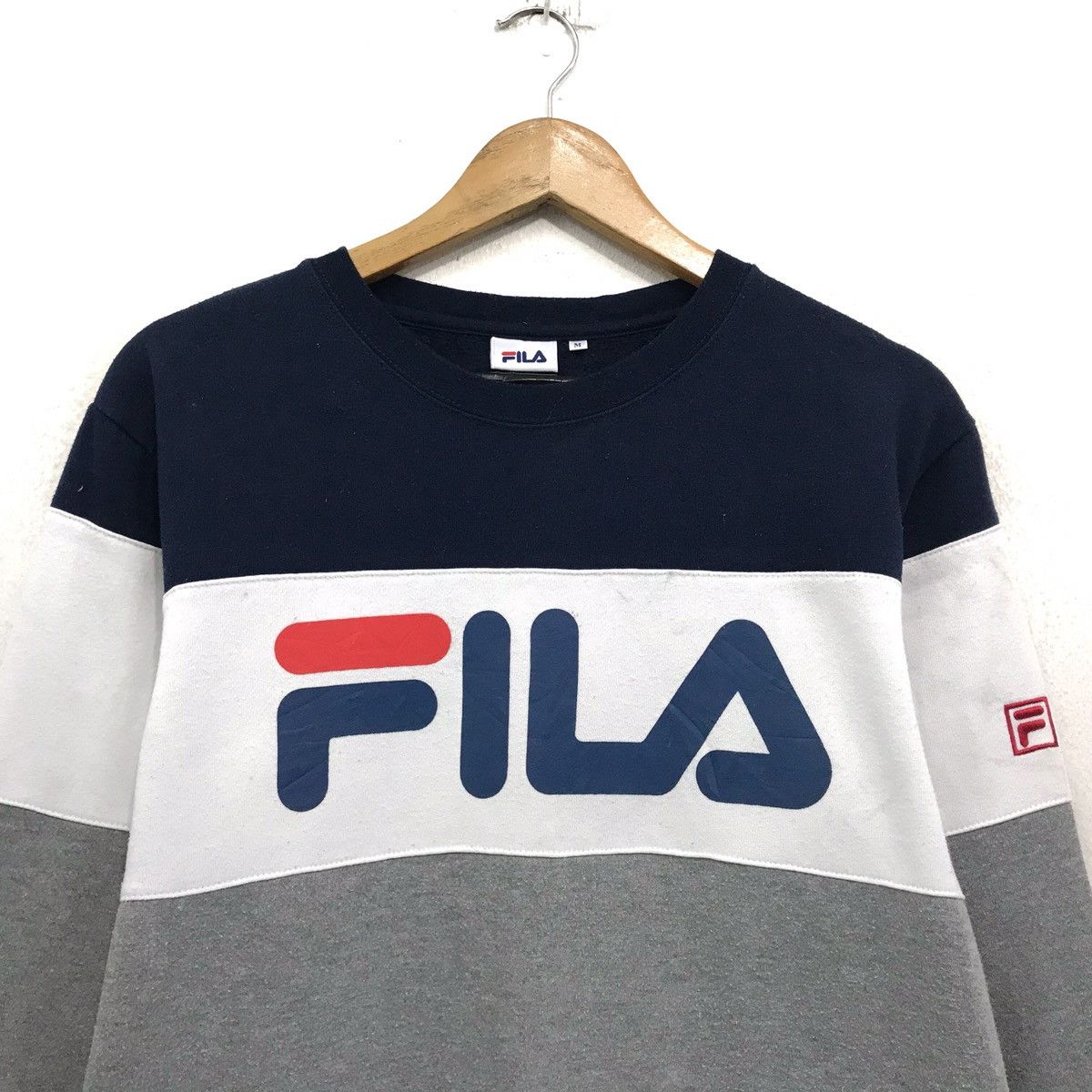 Fila × Japanese Brand FILA Sweatshirt Crewneck FILA Pullover Colour Blog Size US M / EU 48-50 / 2 - 3 Thumbnail