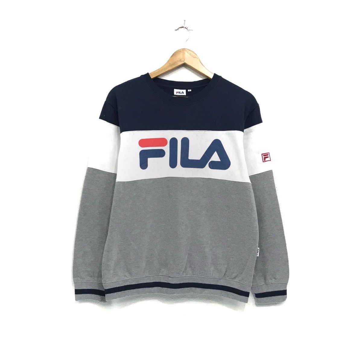 Fila × Japanese Brand FILA Sweatshirt Crewneck FILA Pullover Colour Blog Size US M / EU 48-50 / 2 - 1 Thumbnail
