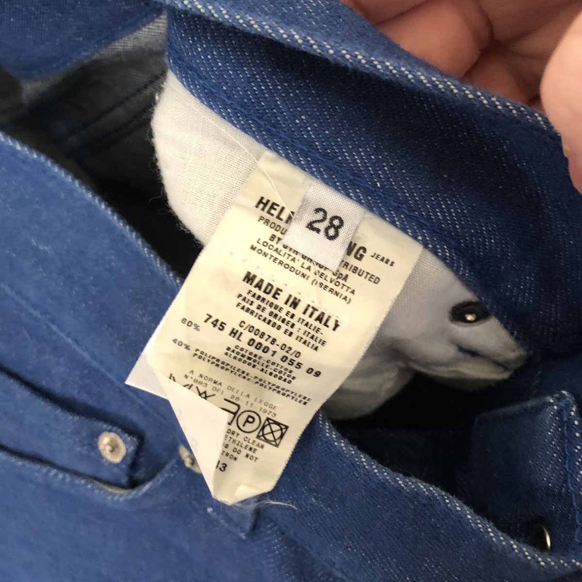 Helmut Lang Helmut Lang Archive Vintage Polypropylene Denim Jeans Size US 28 / EU 44 - 3 Thumbnail
