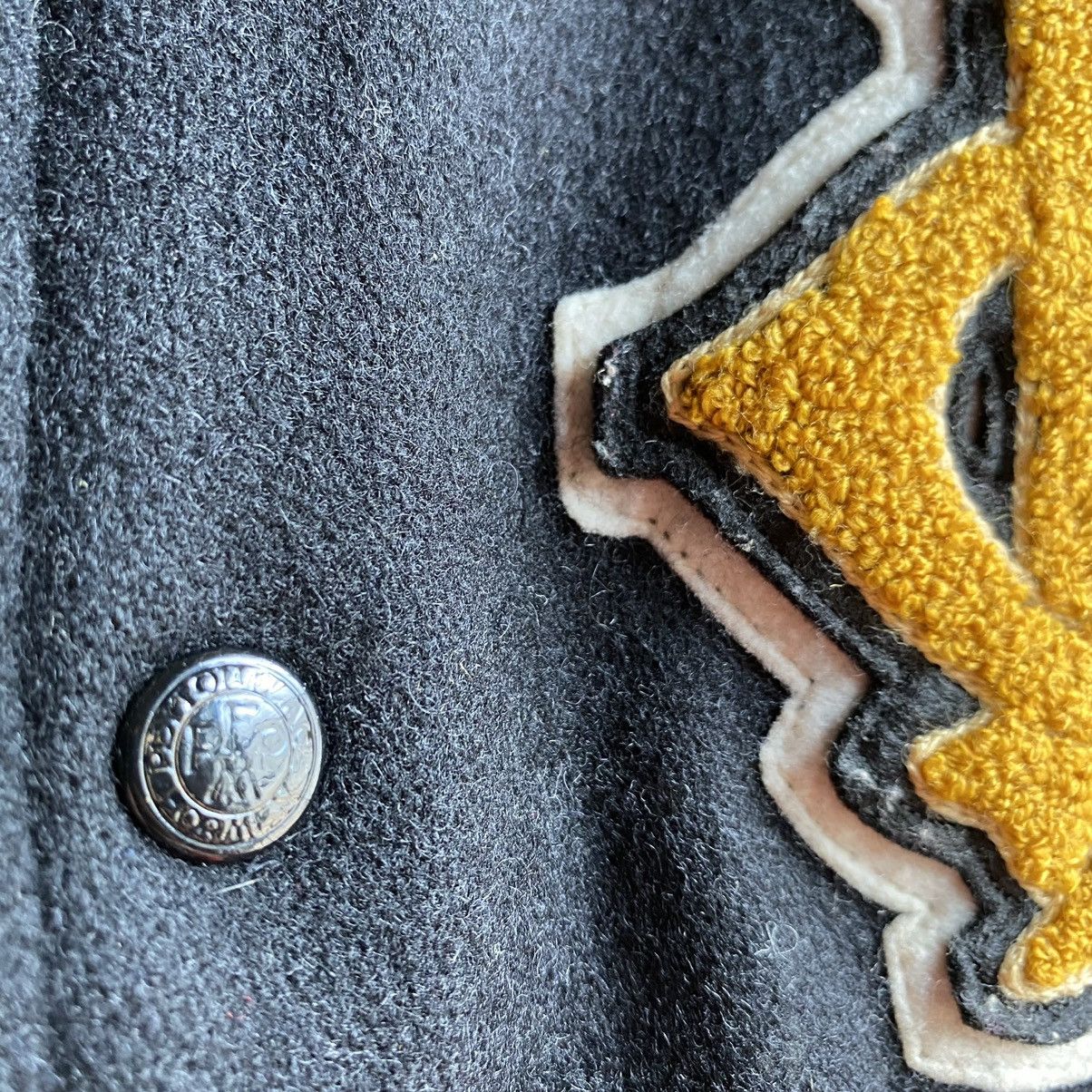 Japanese Brand × PPFM PPFM Varsity Wool Leather Jacket Beige Size US L / EU 52-54 / 3 - 5 Thumbnail