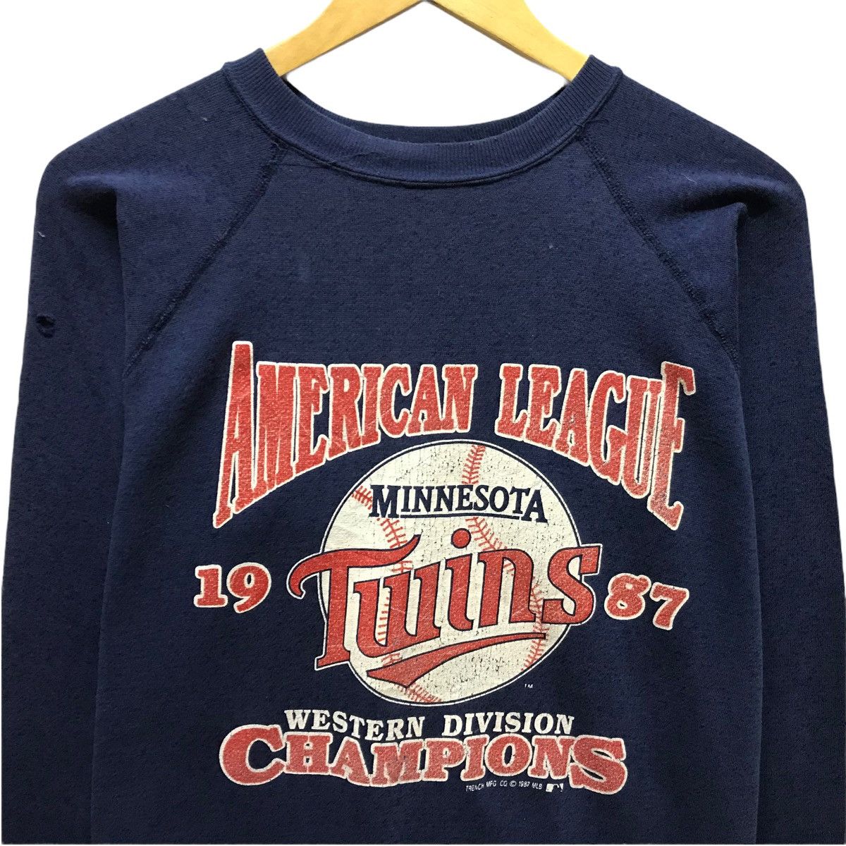 MLB × Sports Specialties × USA Olympics Vintage Minnesota Twins 1987 American League Sweatshirt Size US M / EU 48-50 / 2 - 2 Thumbnail