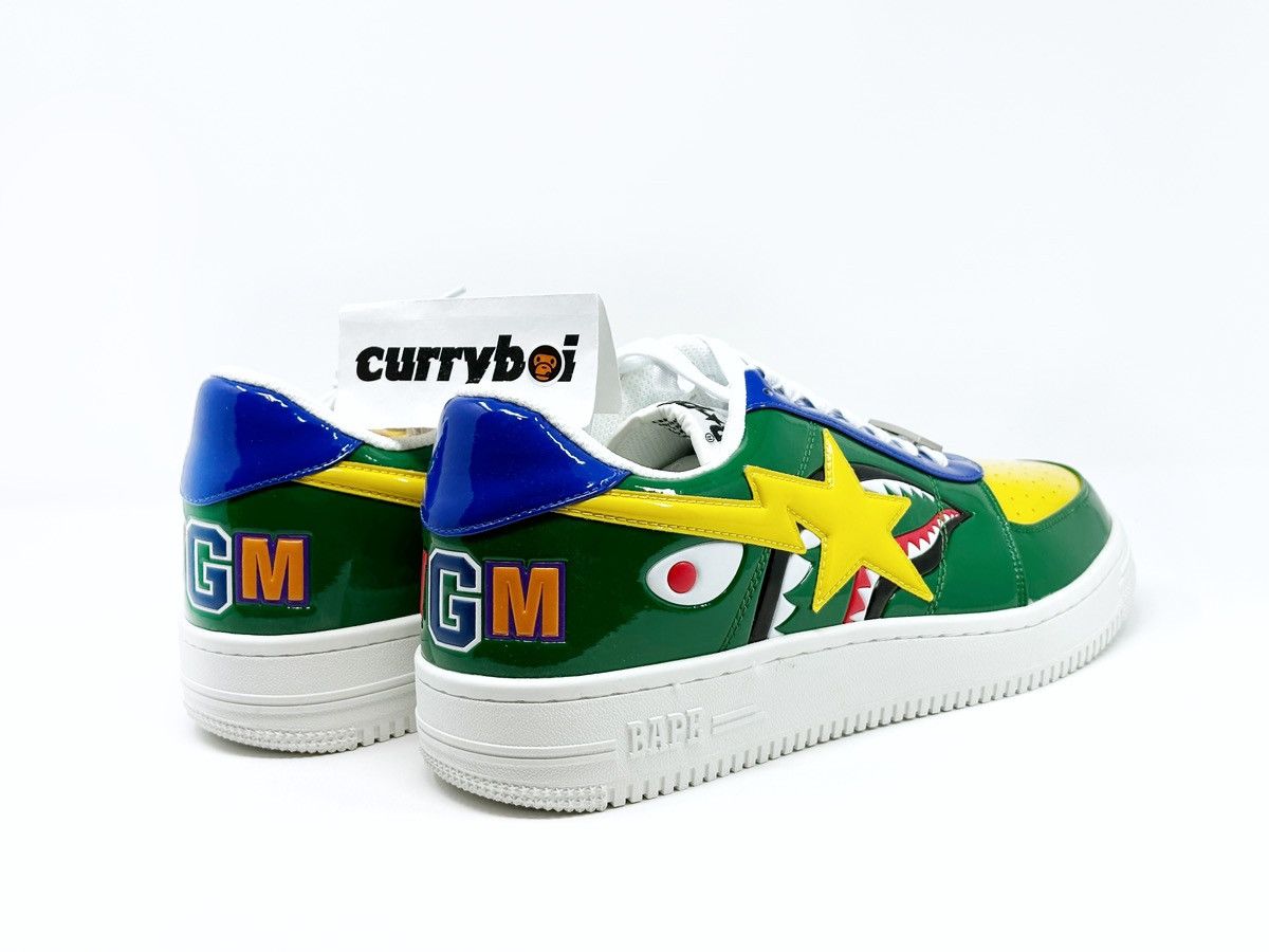 Bape A Bathing Ape Bape Sta Low M2 20th Anniversary Patent Green Size US 12 / EU 45 - 7 Thumbnail