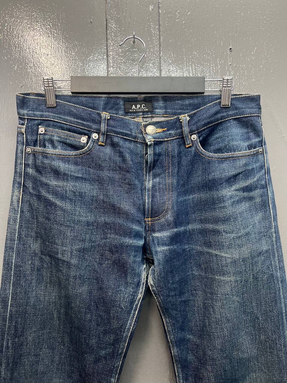 A.P.C. VINTAGE APC SELVEDGE DENIM JEANS Size US 32 / EU 48 - 4 Thumbnail