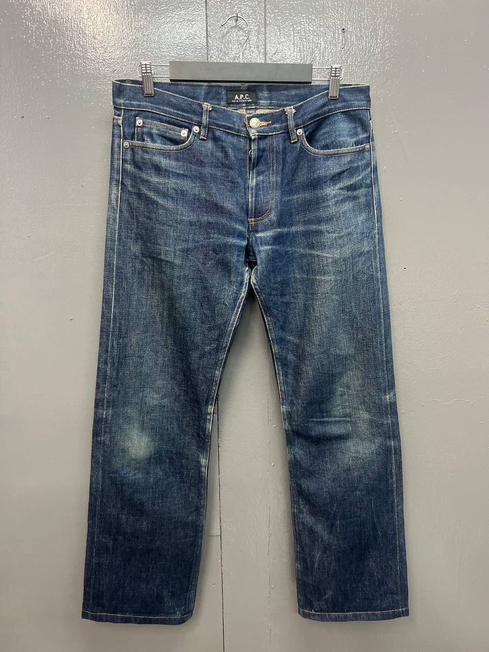 A.P.C. × Vintage Size 32x29 Vintage APC France Indigo Blue