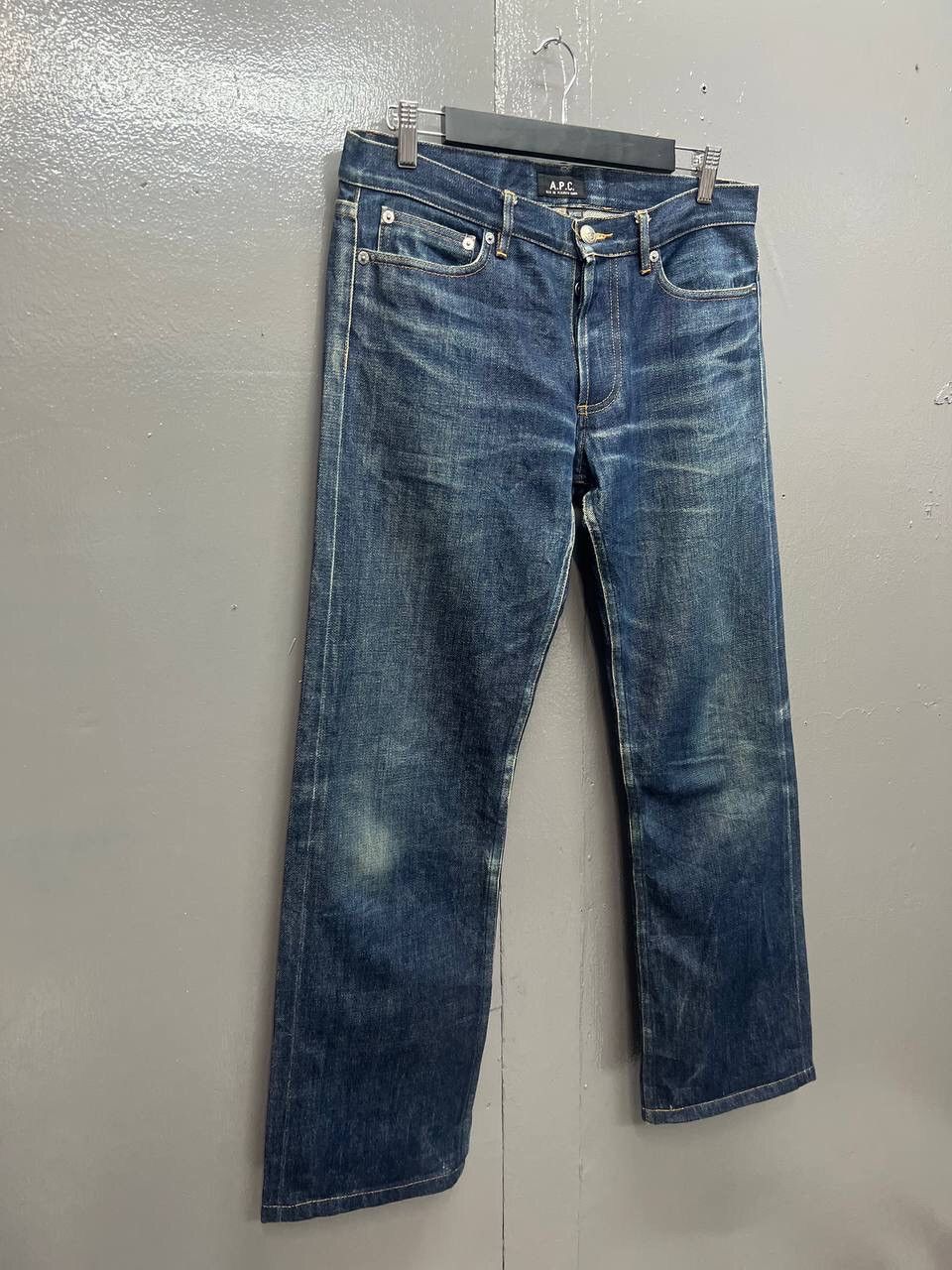 A.P.C. VINTAGE APC SELVEDGE DENIM JEANS Size US 32 / EU 48 - 2 Thumbnail