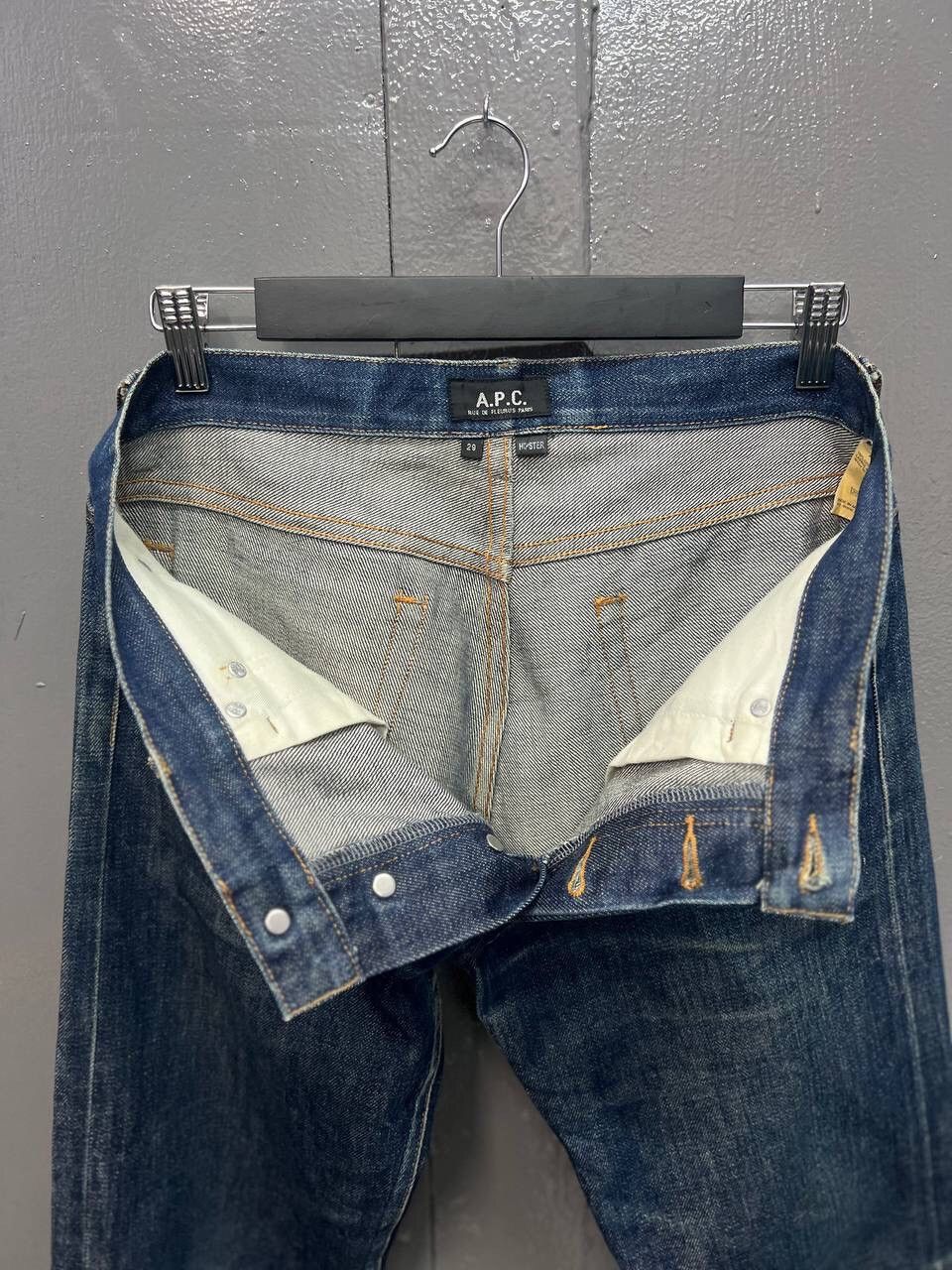 A.P.C. VINTAGE APC SELVEDGE DENIM JEANS Size US 32 / EU 48 - 15 Thumbnail