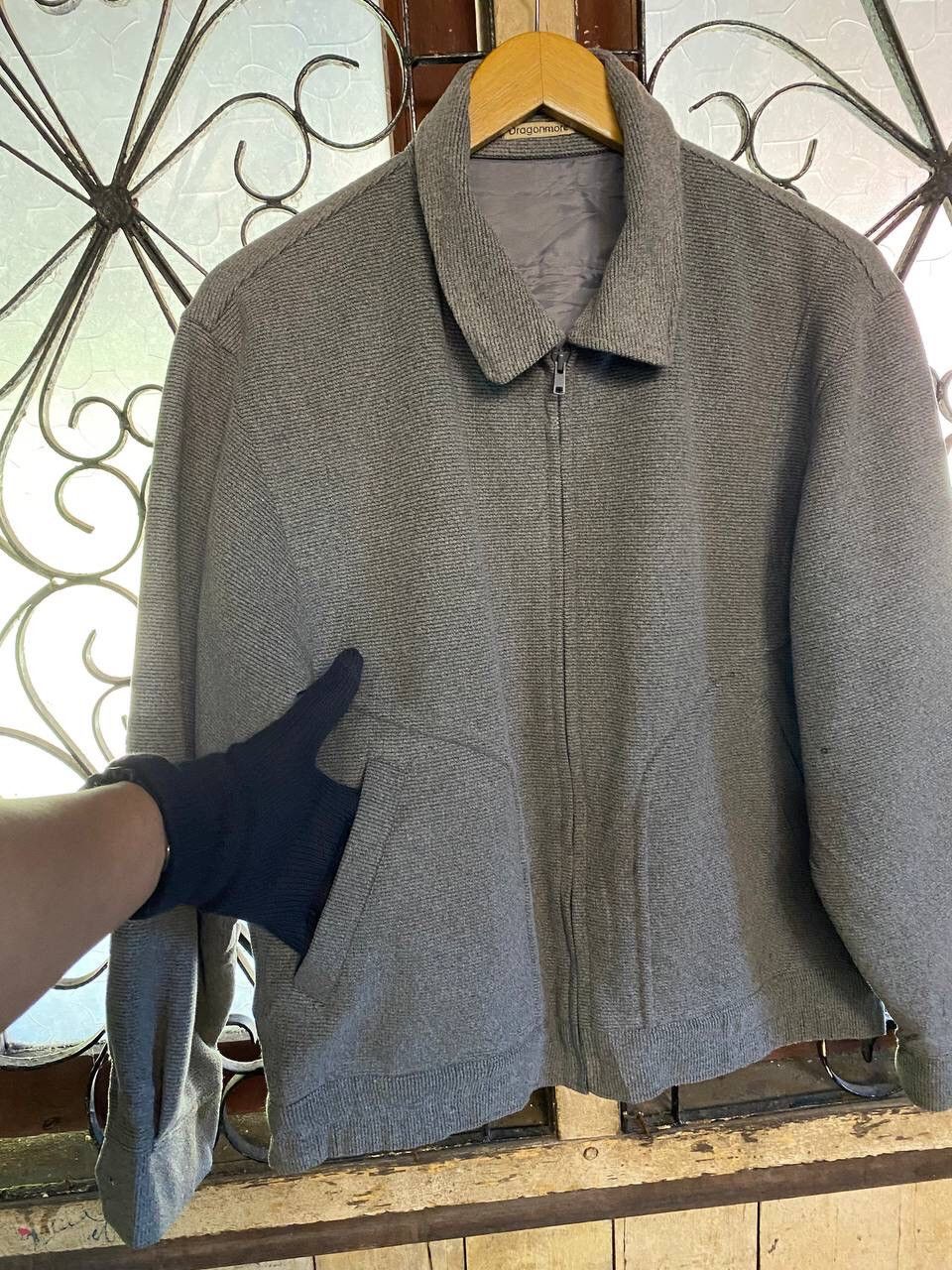 Japanese Brand Dragonmore Wool Zip-up Jacket Size US M / EU 48-50 / 2 - 6 Thumbnail