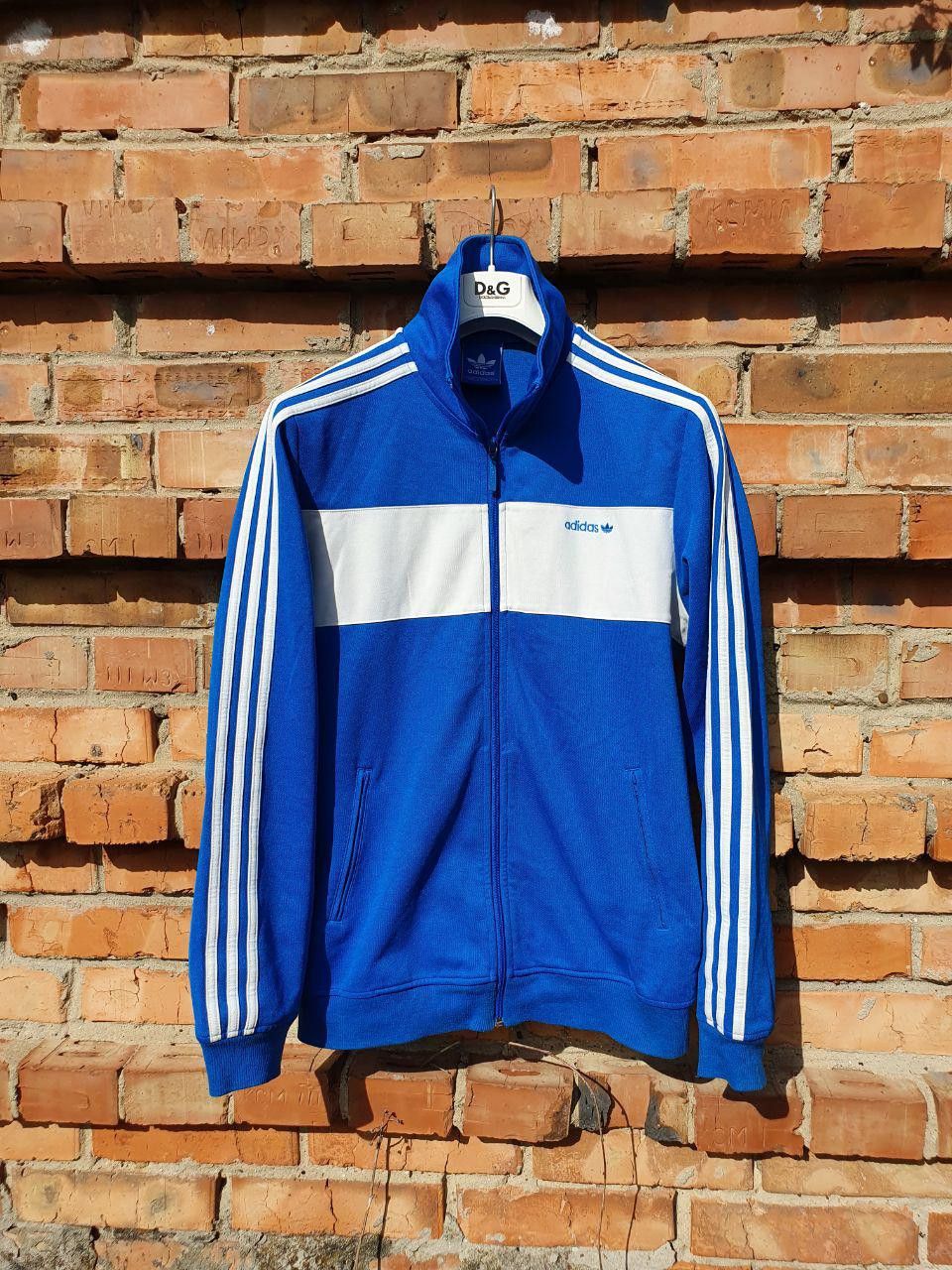 image of Adidas Color Block Vintage Track Top Jacket in Indigo, Men's (Size Medium)