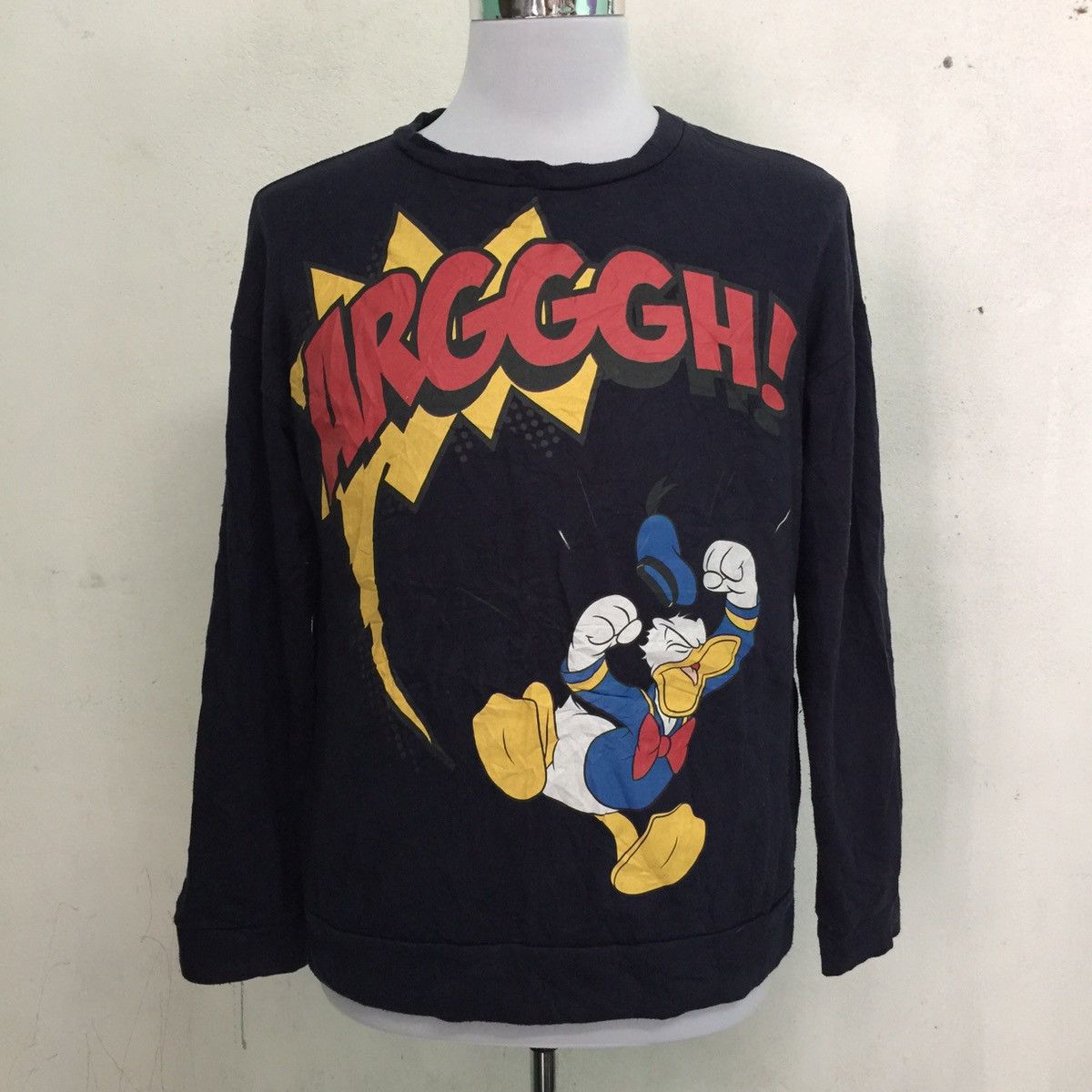image of Cartoon Network x Movie World Disney's Donald Duck Sweatshirt, Men's (Size Large)