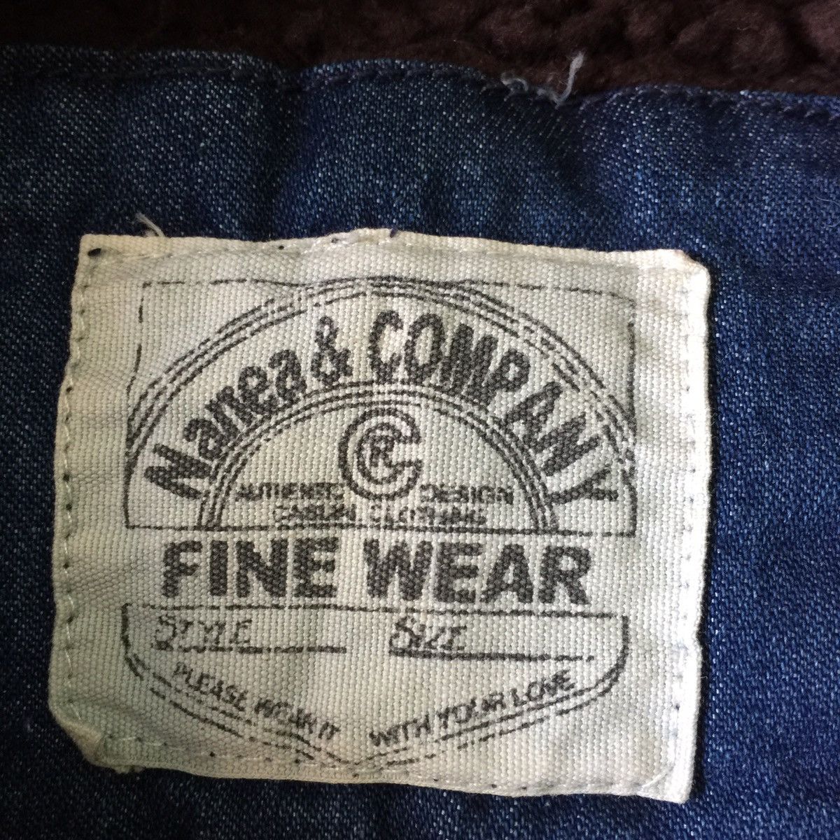Japanese Brand Fine wear fleece denim vest Size US M / EU 48-50 / 2 - 8 Thumbnail