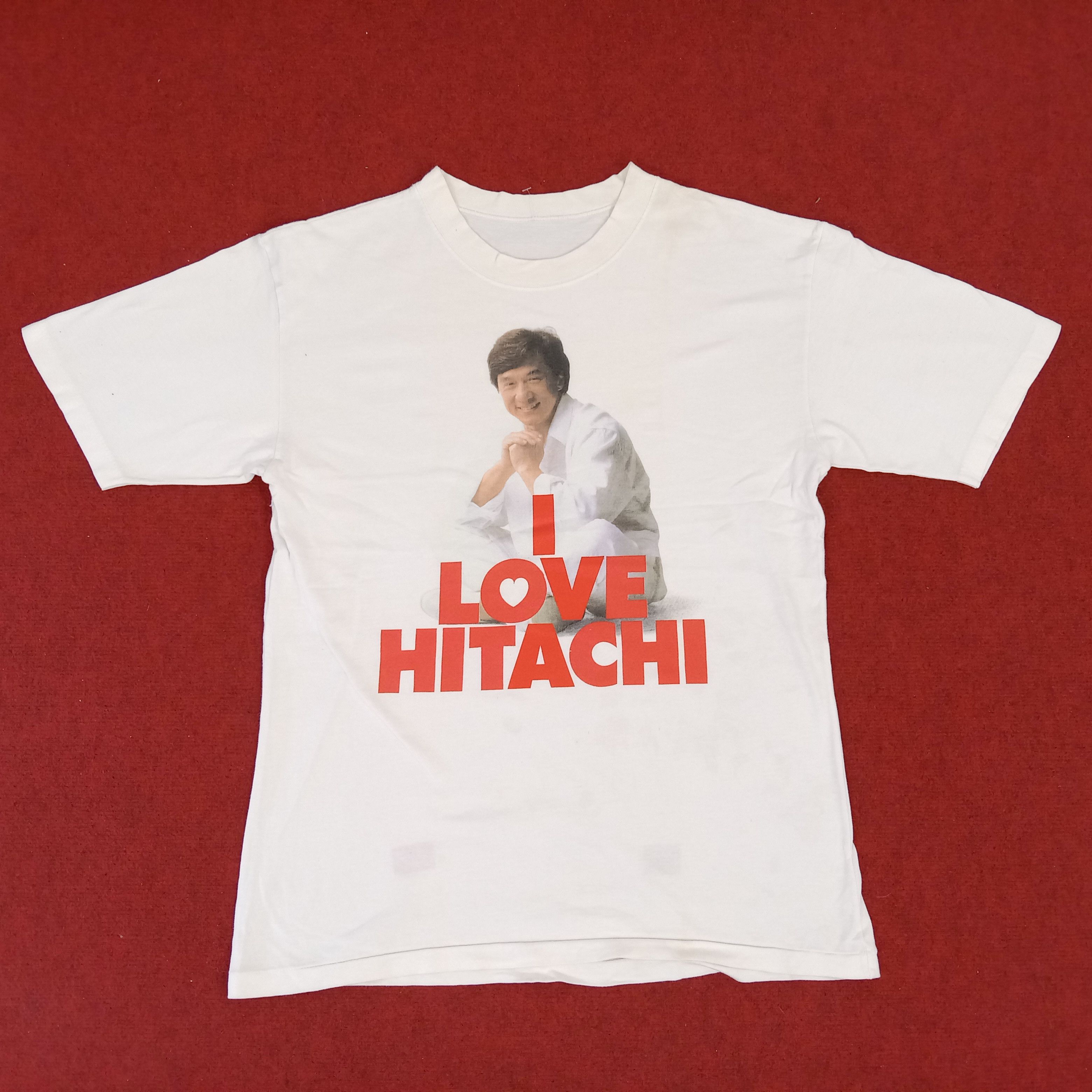 Jackie Chan Hitachi Brand Photo Print Style Vintage Tshirt