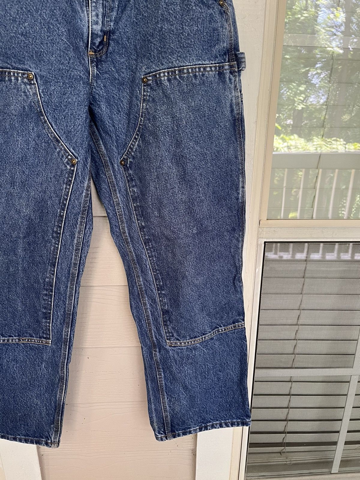 Carhartt × Vintage Vintage Sun Faded Carhartt Double Knee Jeans Size US 32 / EU 48 - 10 Thumbnail