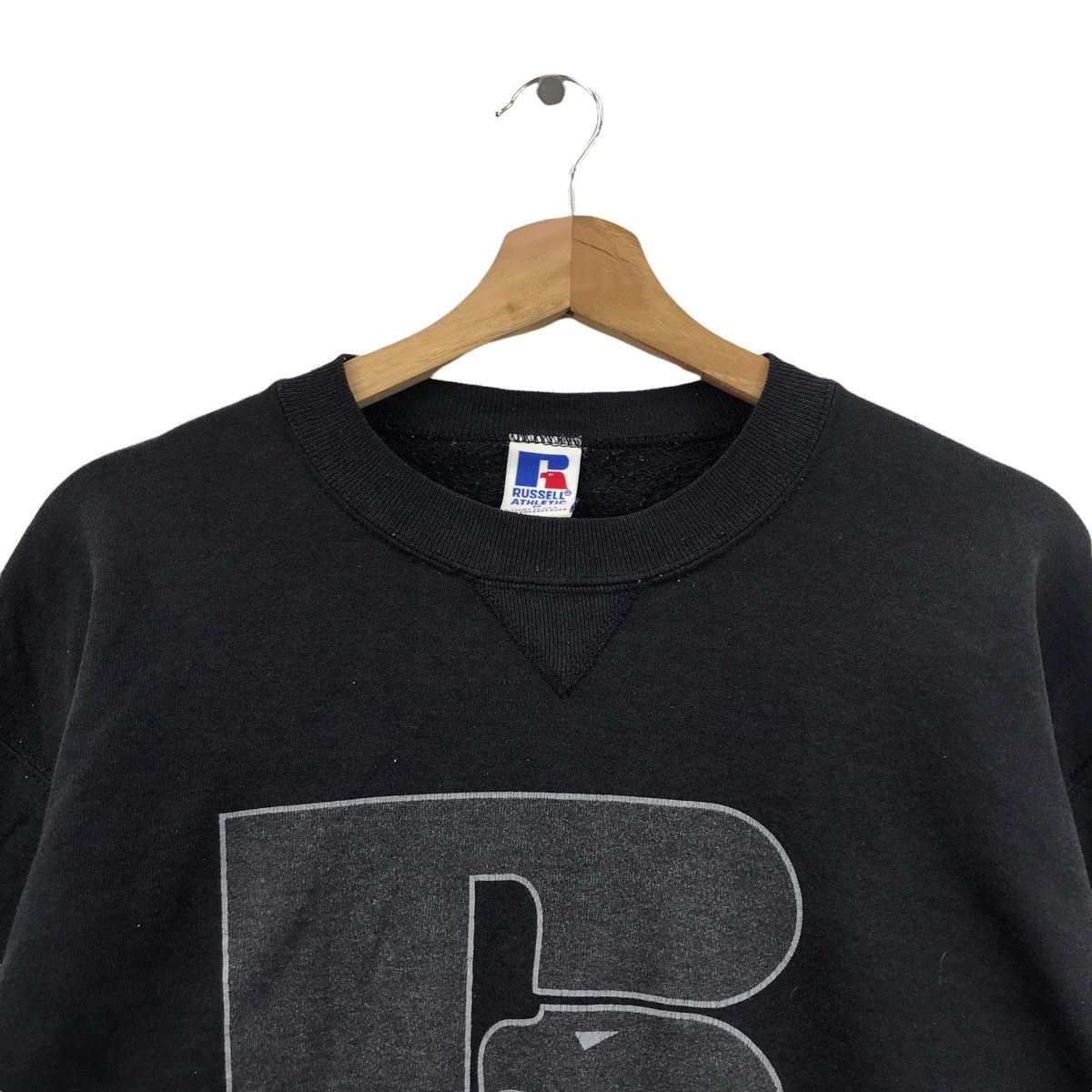 Russell Athletic Vintage RUSSELL ATHLETIC USA Big Print Sport BlackSweatshirt Size US M / EU 48-50 / 2 - 2 Thumbnail