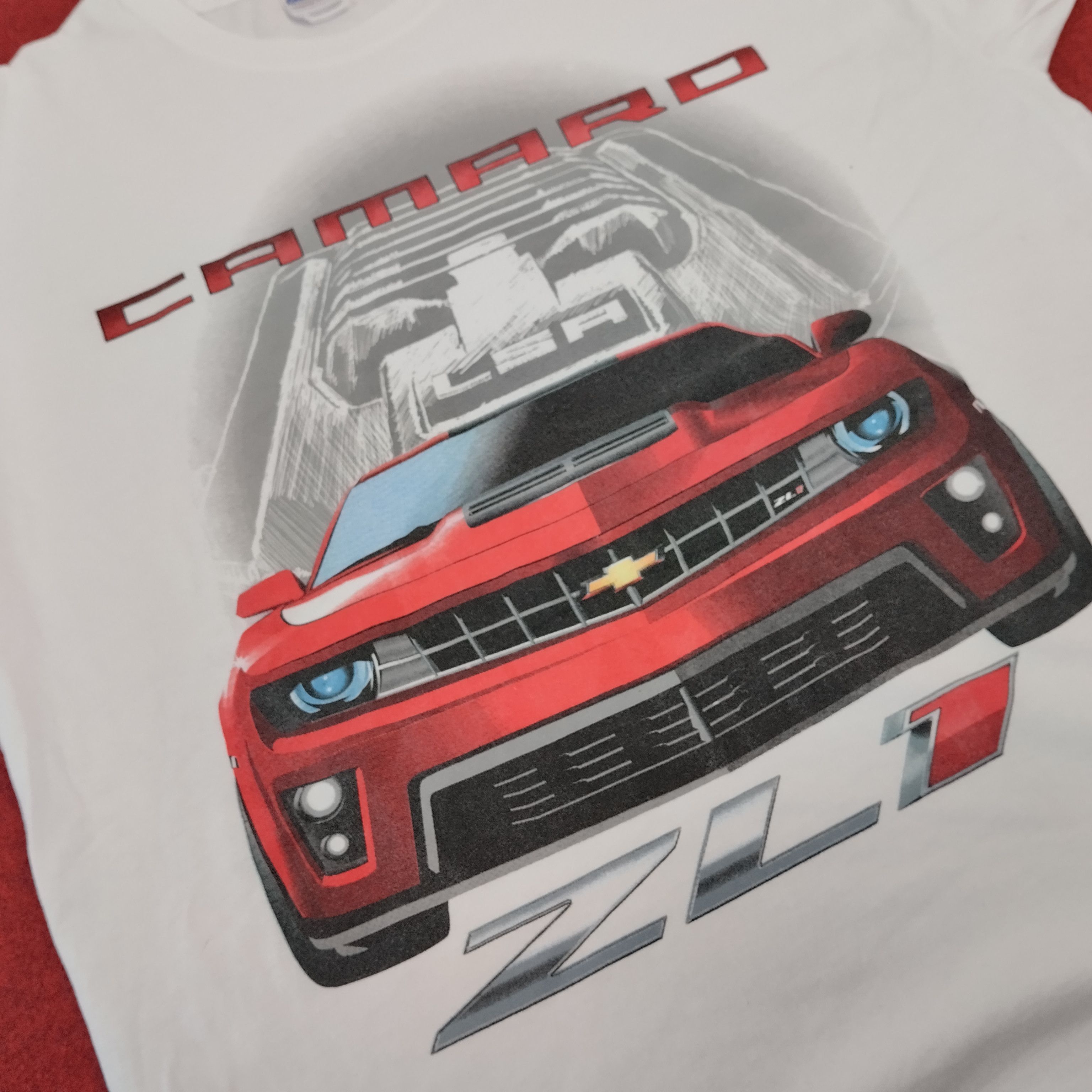 Chevrolet × Vintage Chevrolet Camaro Sport Car Tshirt Size US XL / EU 56 / 4 - 2 Thumbnail