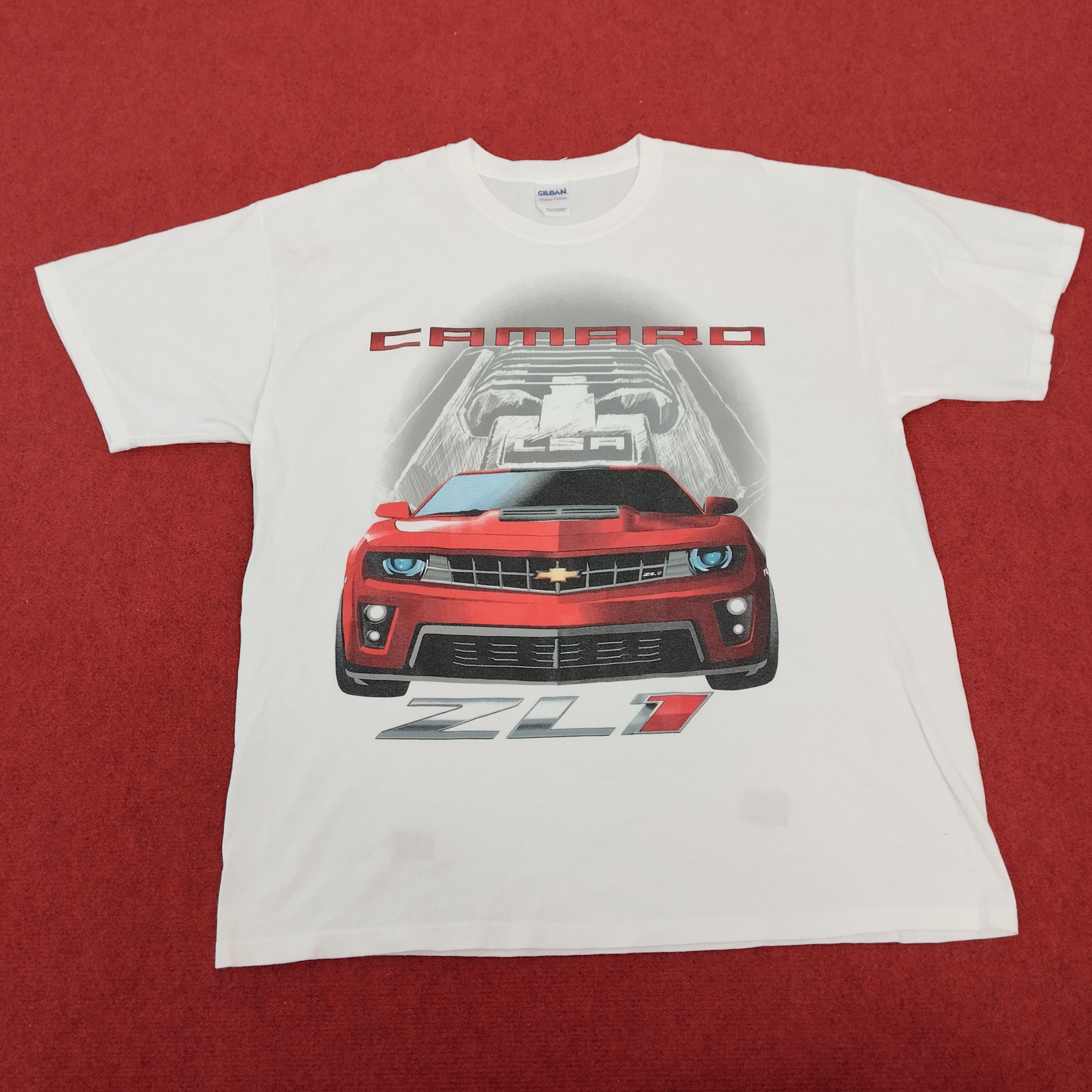 Chevrolet × Vintage Chevrolet Camaro Sport Car Tshirt Size US XL / EU 56 / 4 - 1 Thumbnail