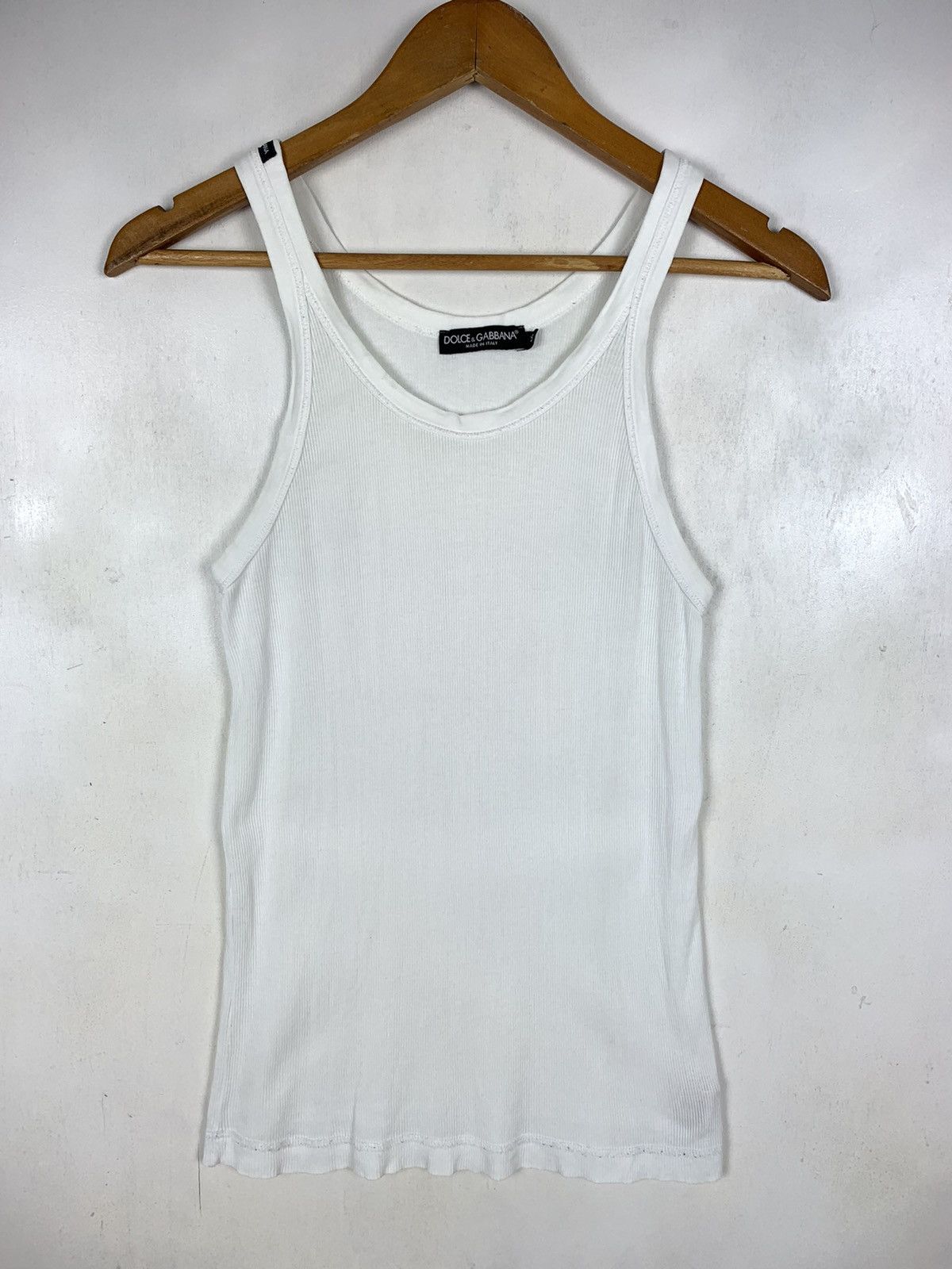 Dolce & Gabbana Dolce Gabbana Tank Top White Size 46 Size L / US 10 / IT 46 - 2 Thumbnail