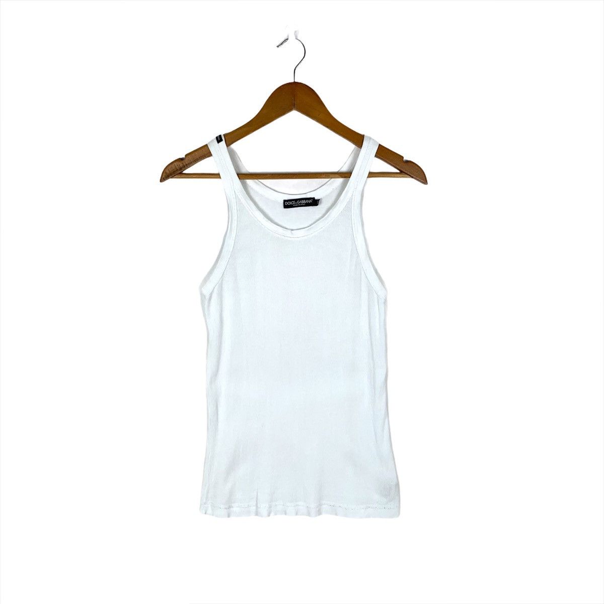 Dolce & Gabbana Dolce Gabbana Tank Top White Size 46 Size L / US 10 / IT 46 - 1 Thumbnail